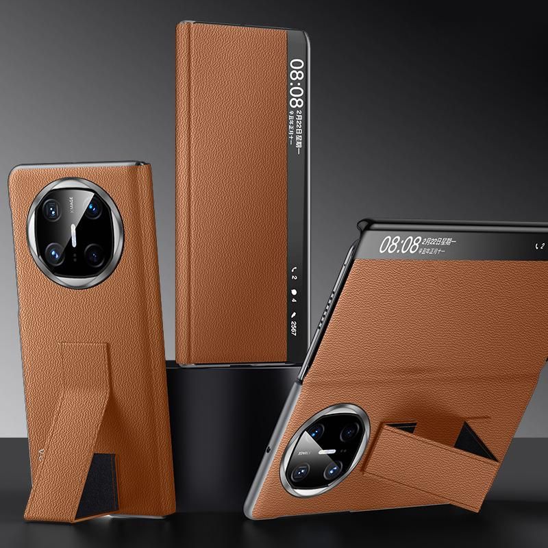 Smart View Window Leather Phone Case For Huawei Mate X6