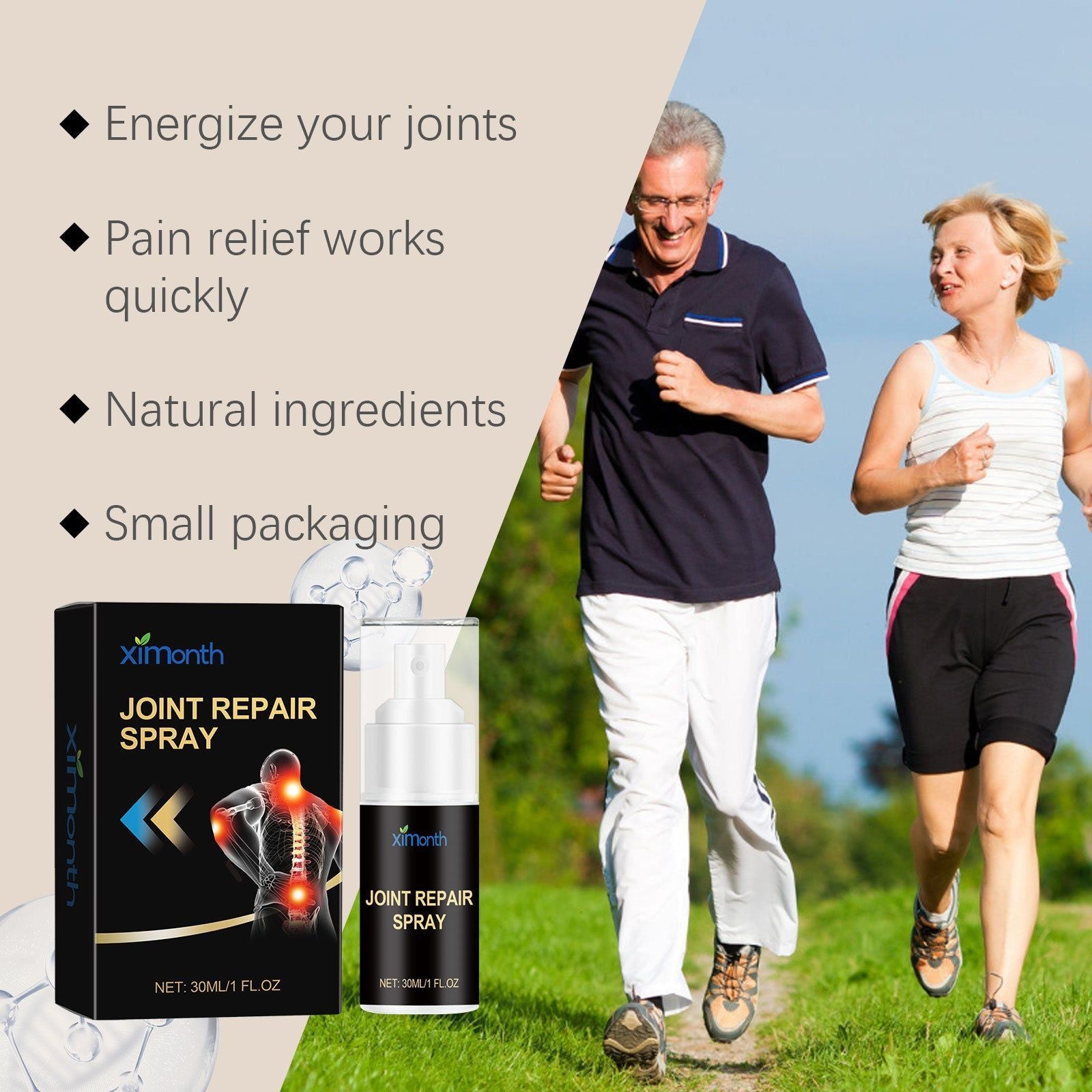 Body Joint Care Spray, Pain Relief, Rejuvenate, Relax, Easy to Use ,30ml