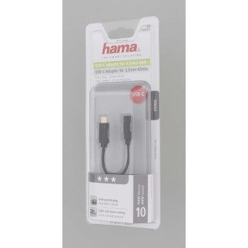 HAMA 135717 USB-C ADAPTER FOR 3.5 MM AUDIO JACK