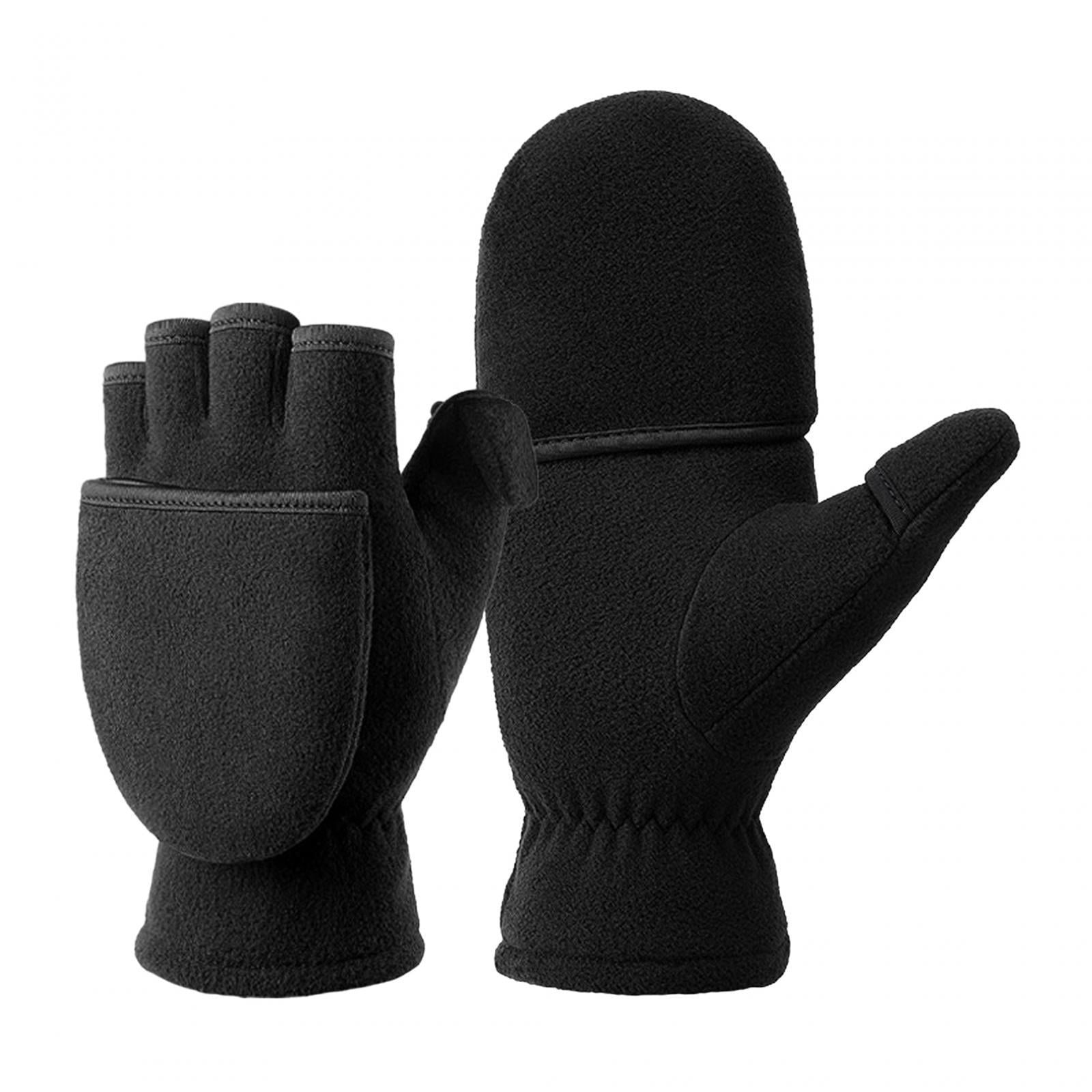 Winter Fingerless Gloves Warm Half Finger Mitten Gloves for Outdoor