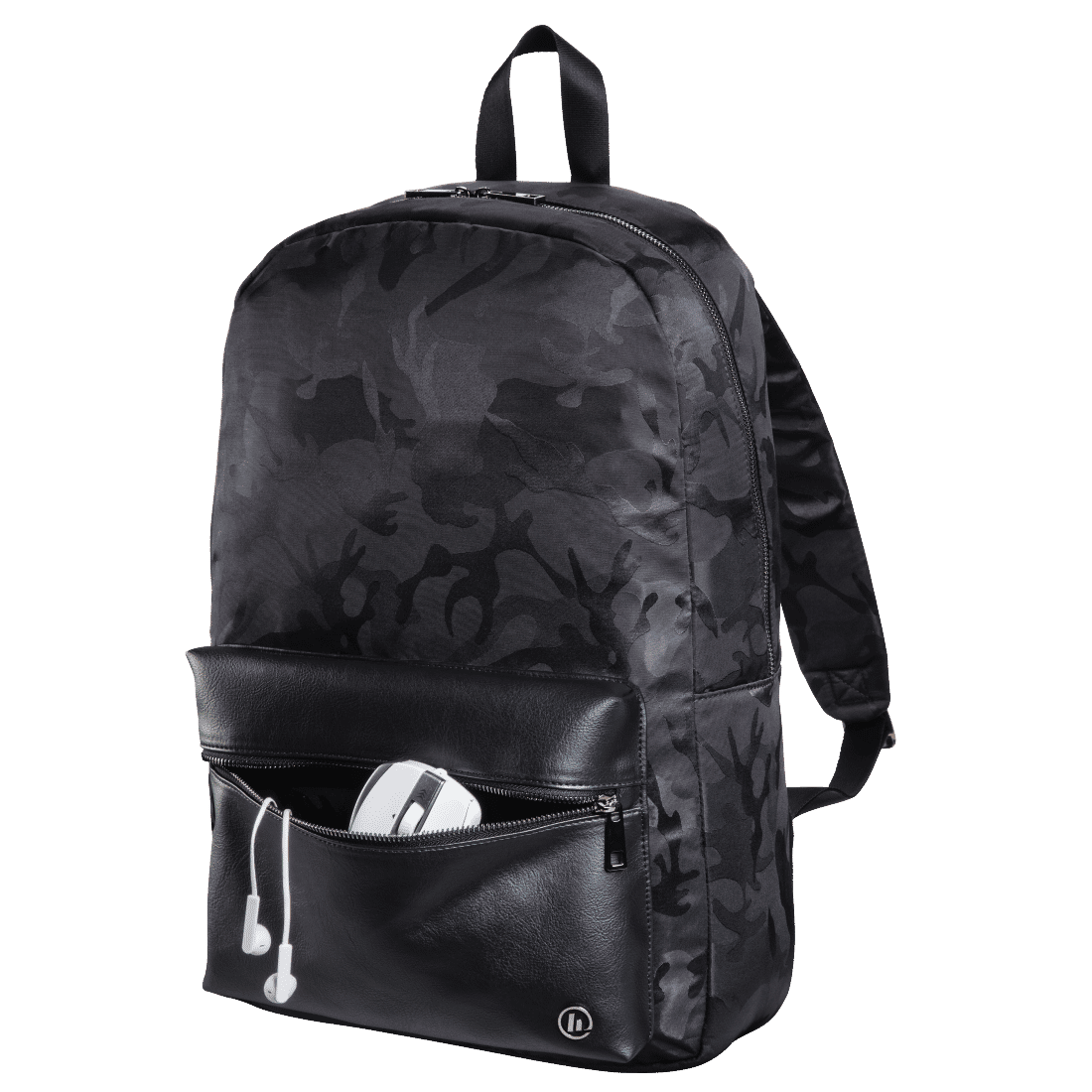 HAMA 101599 "Mission Camo" Notebook Backpack, up to 40 cm (15.6"), gun metal