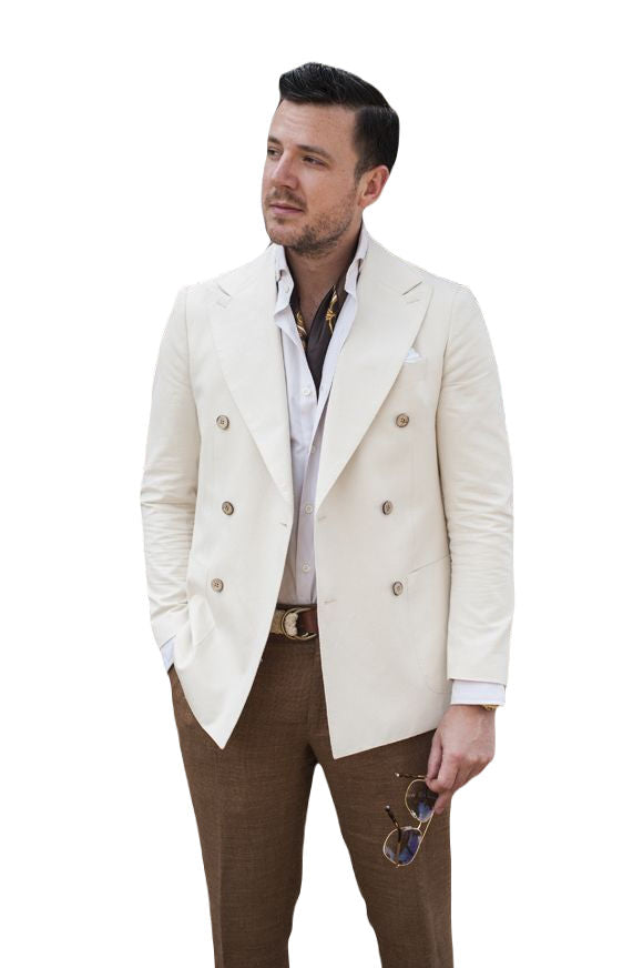 Designer Stylish White Party Wear Suit for Men wedding groom suit Gift For Him