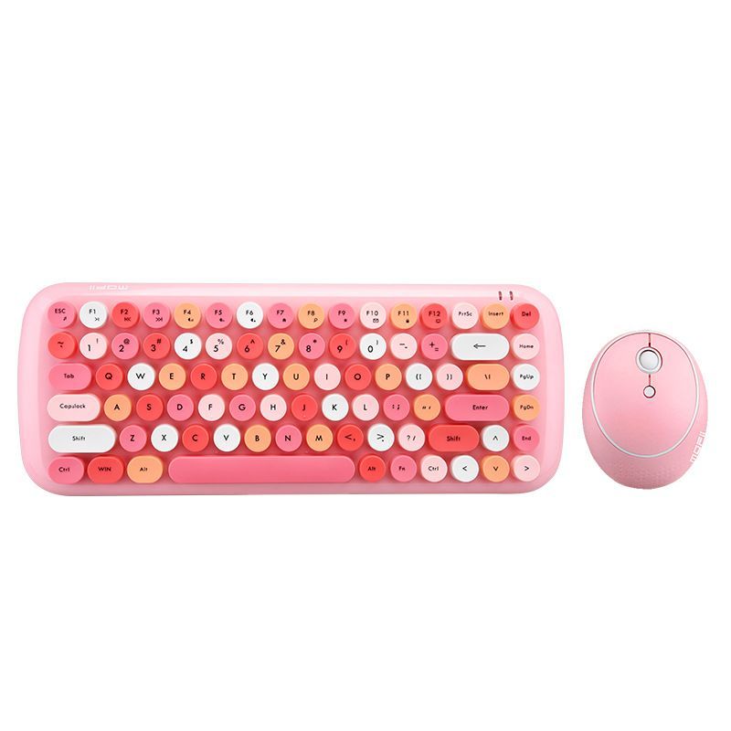 Mofii Wireless Mini Candy Keyboard Mouse Combo Set Mix Color 2.4G