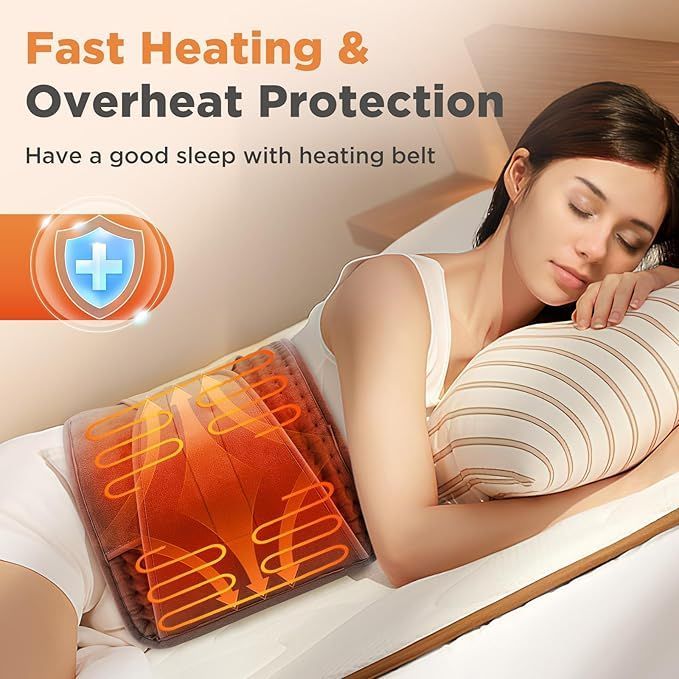 Electric Heating Pad Waist Heat Cushion for Back Neck Shoulder Pain Relief
