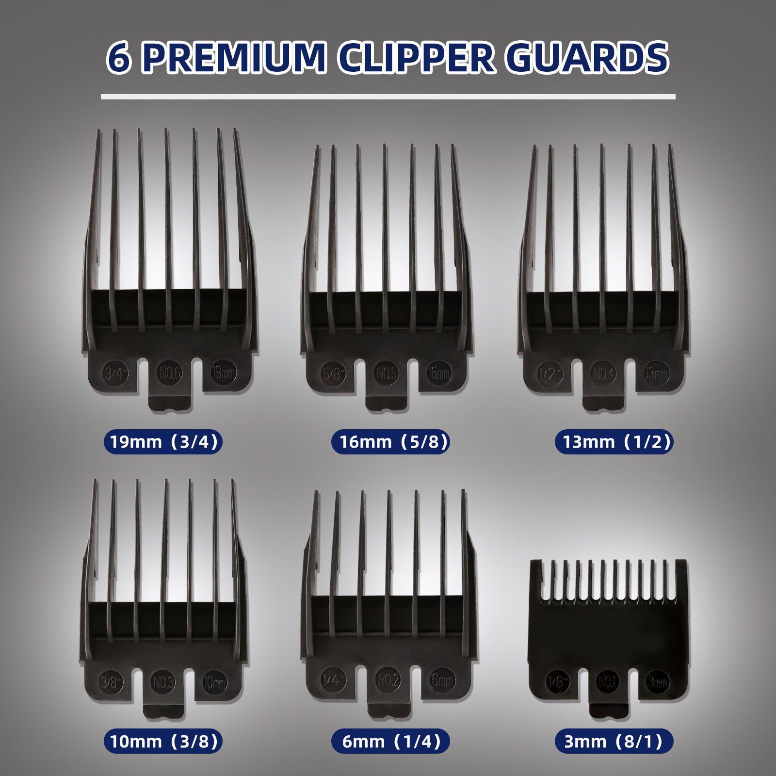 LED Electric Hair Clipper with Adjustable Speeds