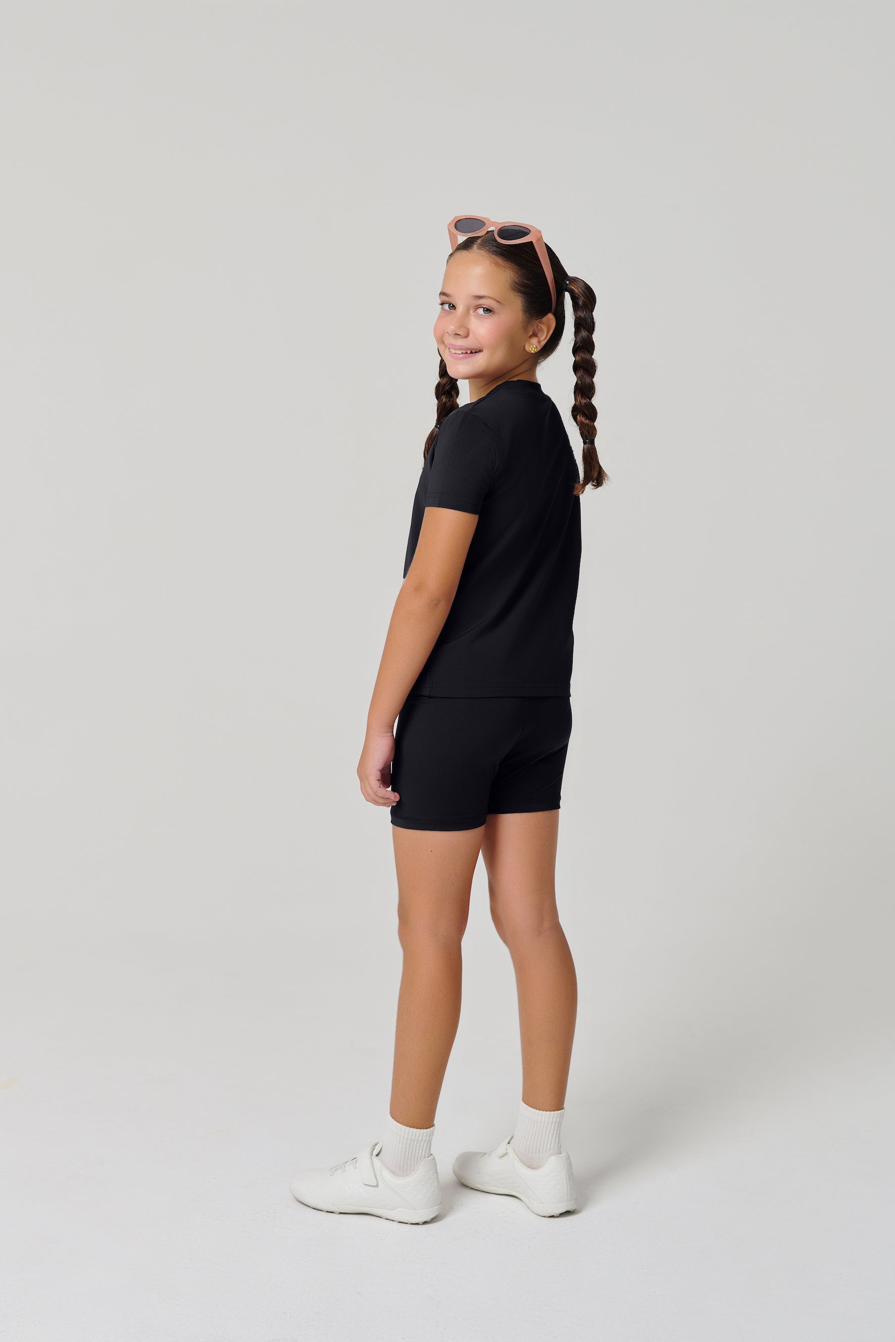 شورتات ركوب الدراجات "MULU Classic" للأطفال - أسود