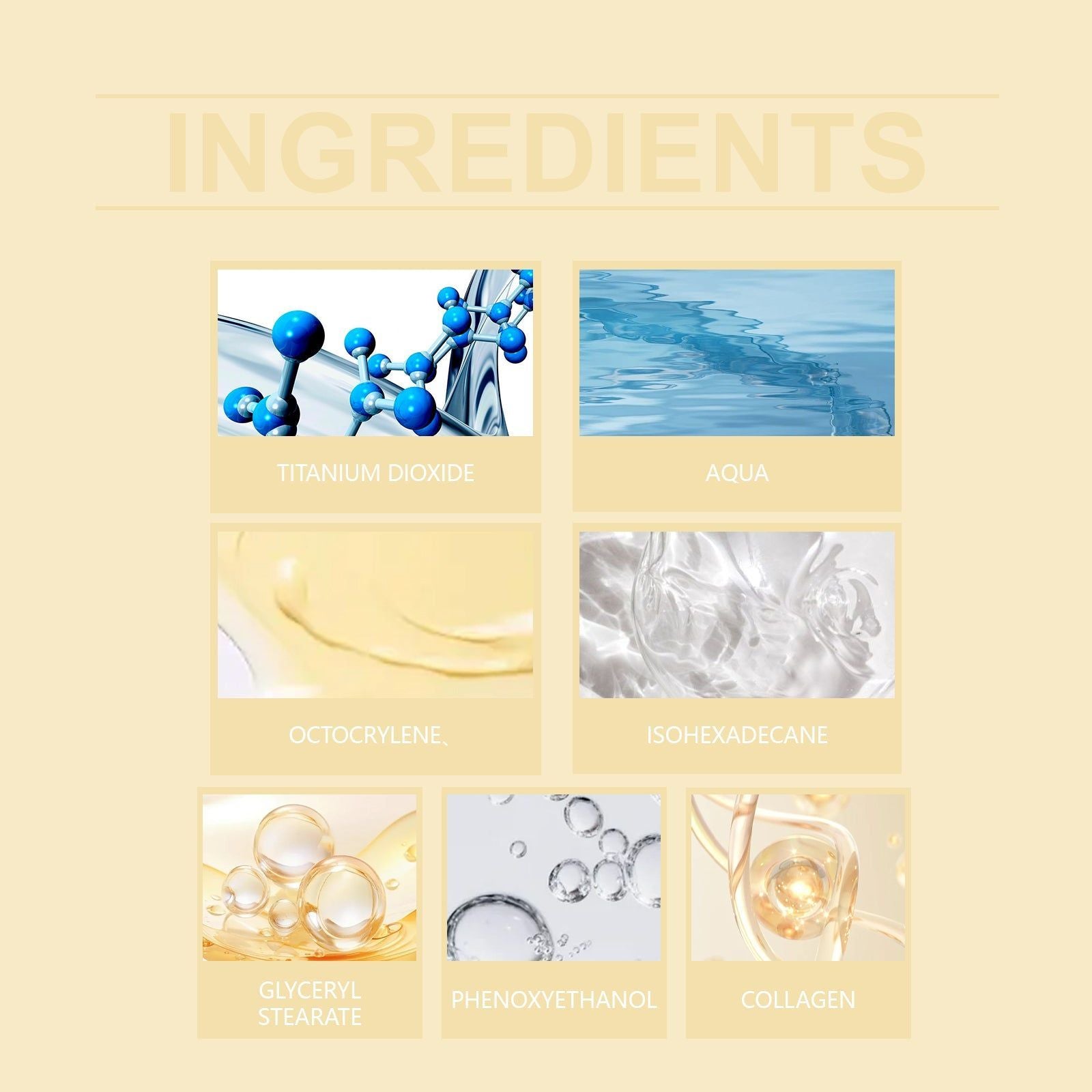 Collagen Facial Protection Cream, Moisturizing Brightening Outdoor Sunscreen ,60g
