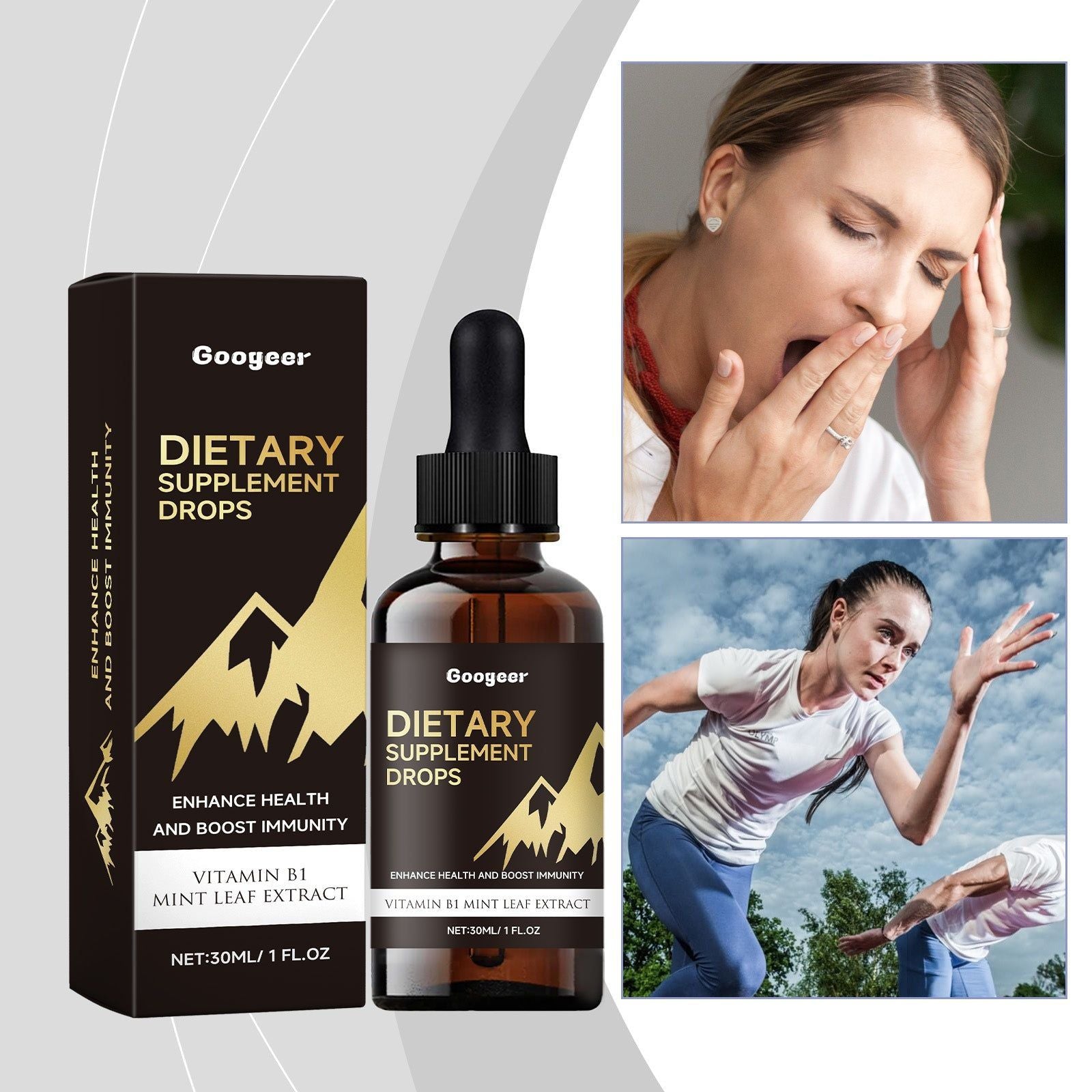 Body Care Drops, Natural Nutrition Boost, Fast Absorption, Safe and Effective ,30ml