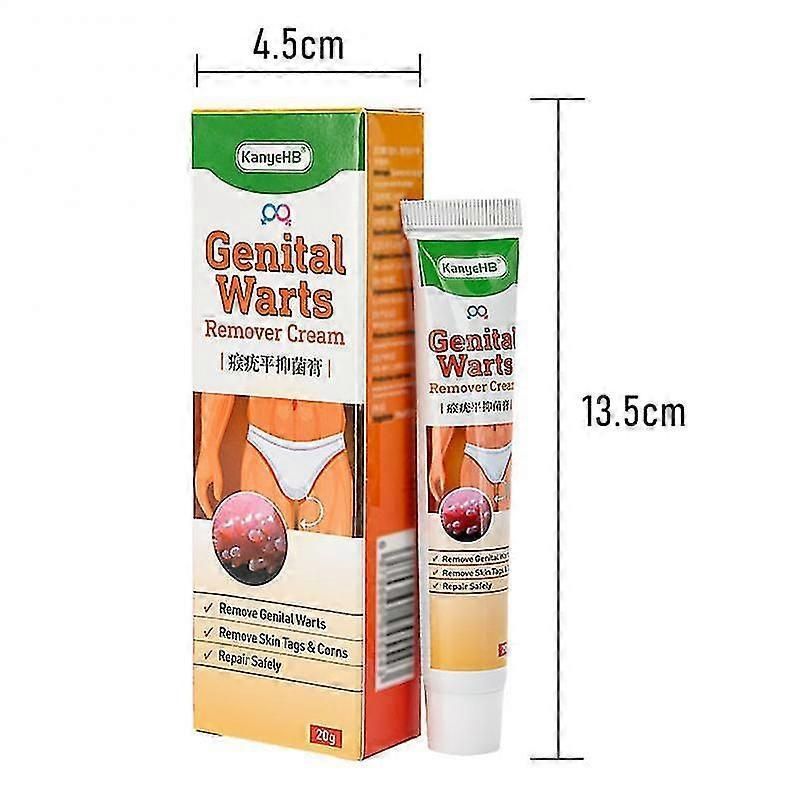 20g Genital Wart Remover Ointment Vulva Herpes Condyloma Acuminatum Condyloma Treat Cream Papillomas Skin Tag Painless Remover for Skin Care_JSCO