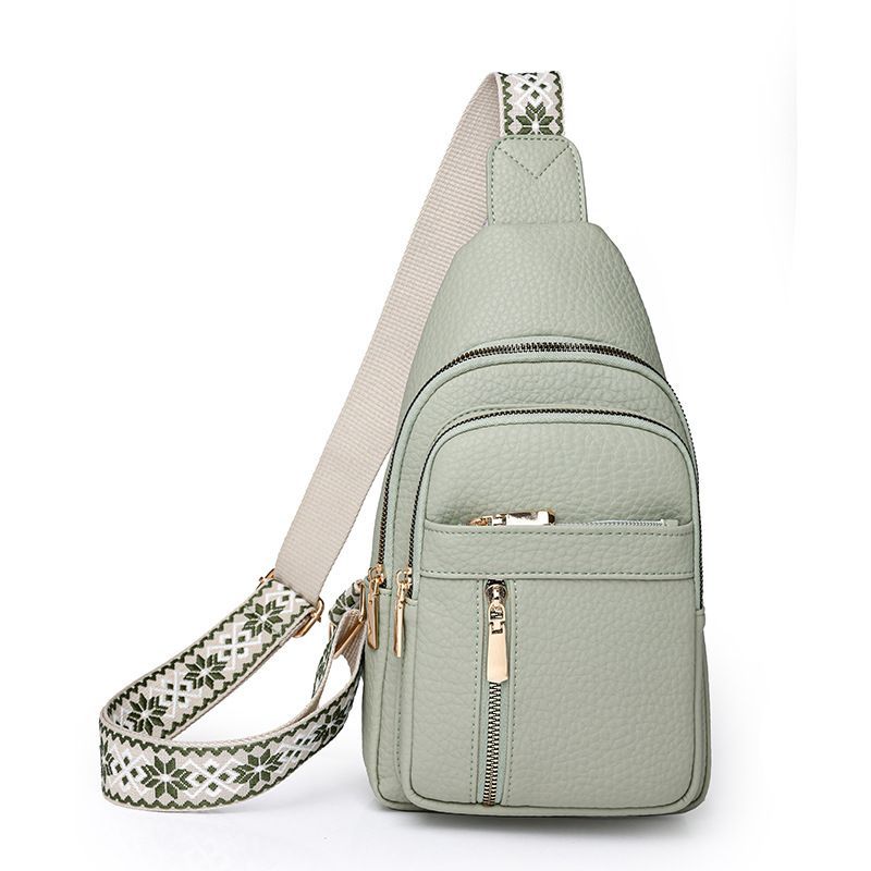 Women Chest Bag Sling Bag Zipper Waist Pack Crossbody Messenger Bag