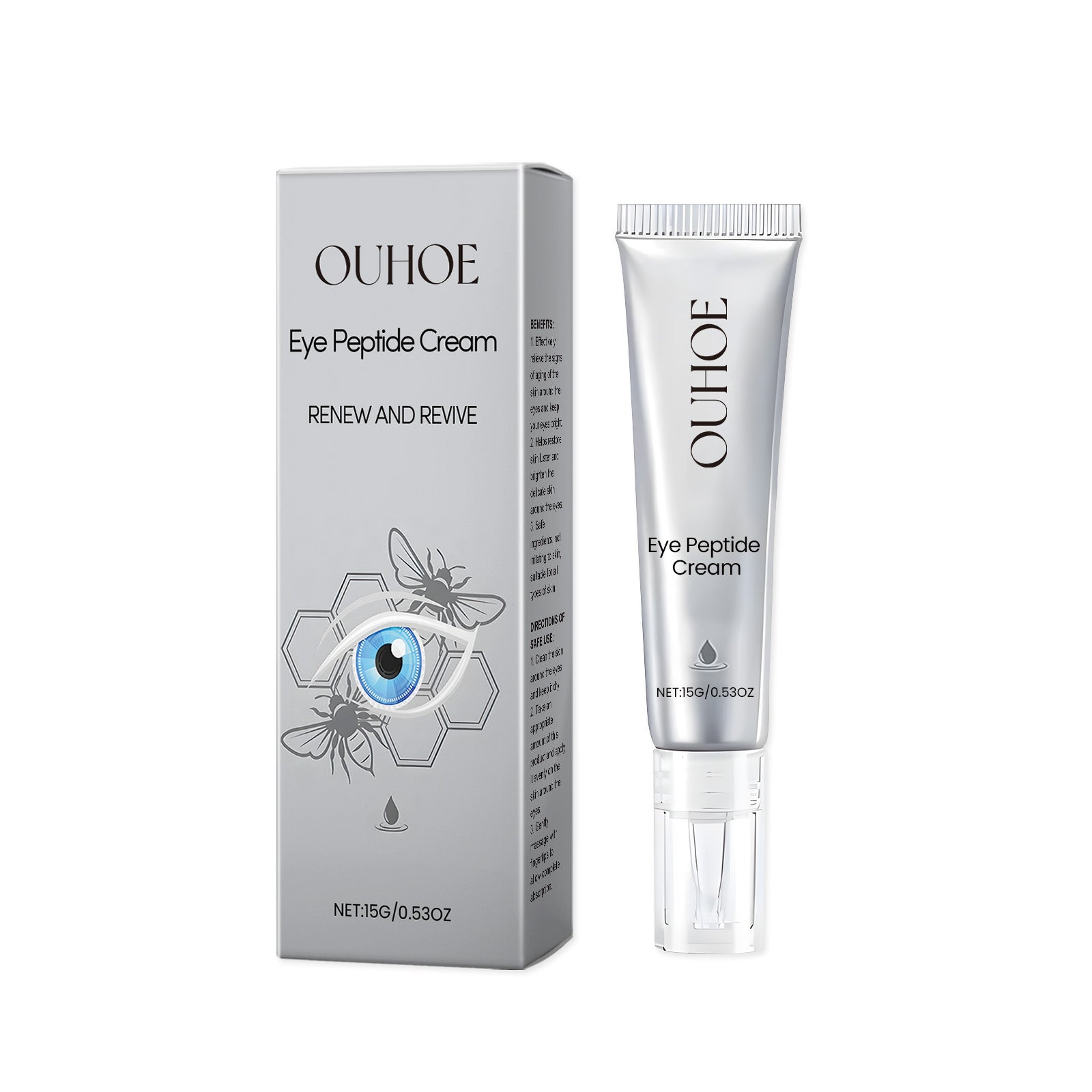 Revitalize Your Eyes with Eye Peptide Cream, Anti-Aging, Brightening, Hydrating, Eye Care ,15g