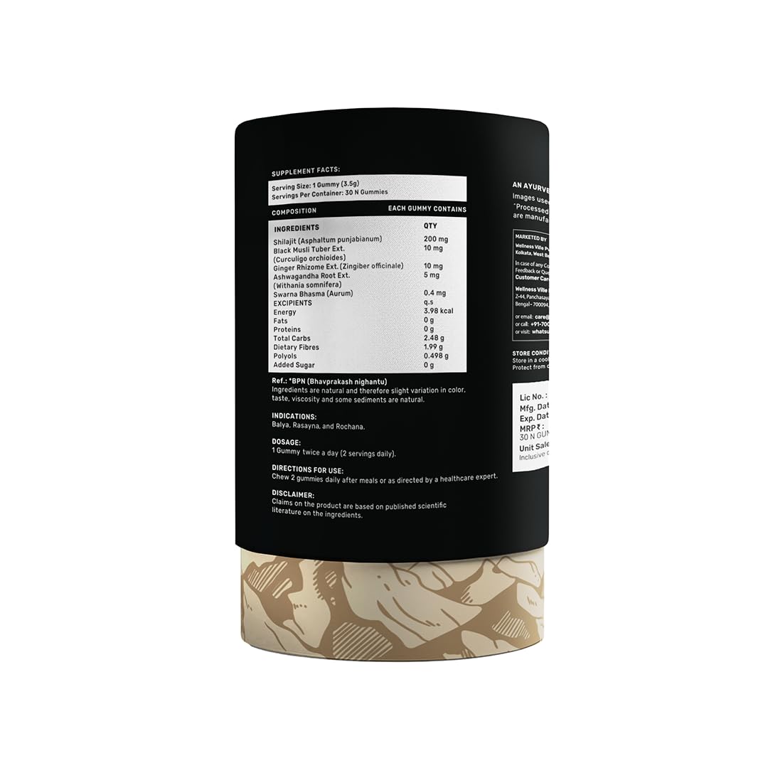 What's Up Shilajit Gummies Imli Flavour 30 and Ors Hydration Tablets With Electrolytes, Vegan, Gluten And Lactose-Free Formula - Natural Orange Flavour 20'S Combo