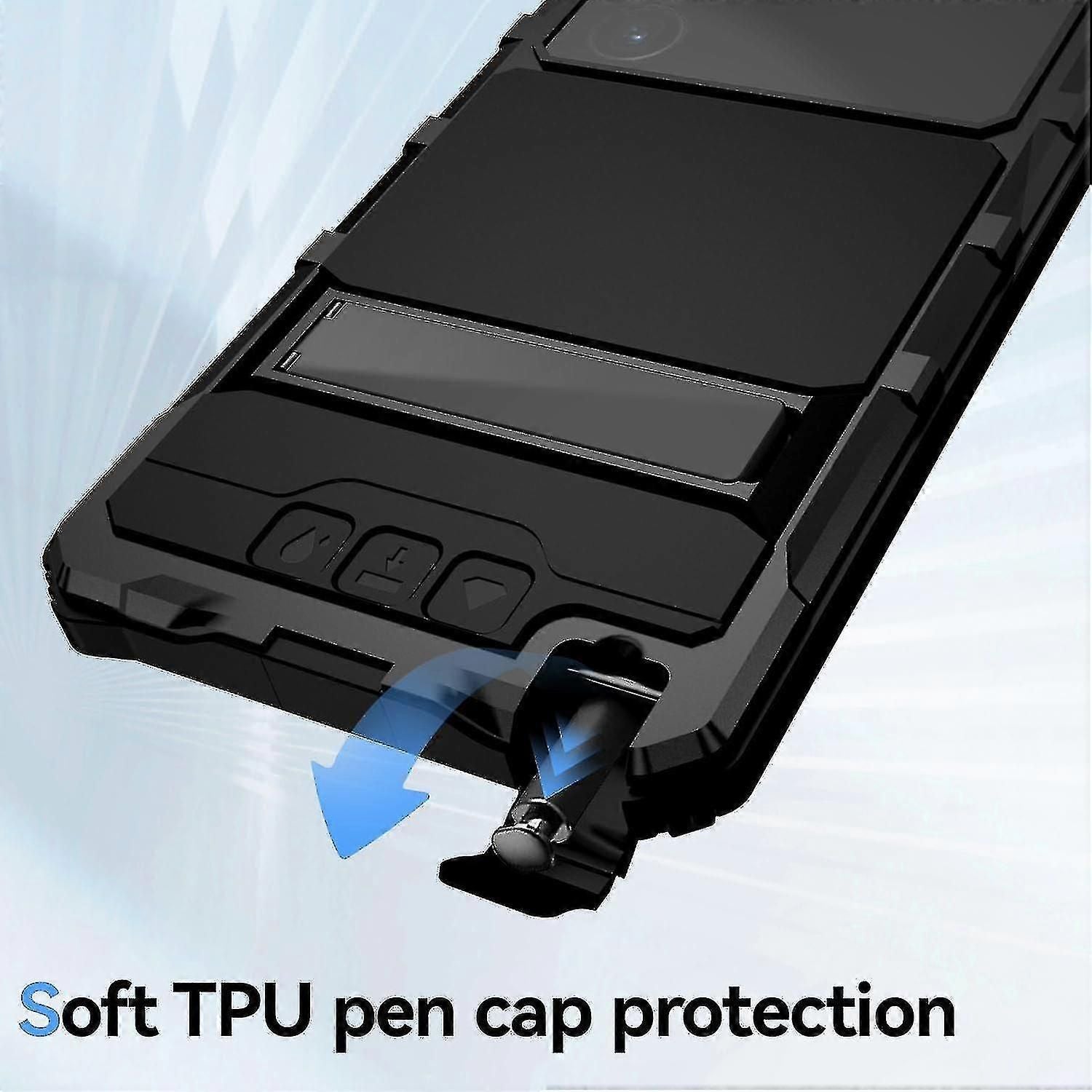 Heavy Duty Metal Military Grade Phone Case For Samsung Galaxy S24 Ultra Built-in Screen Lens Protection zxin