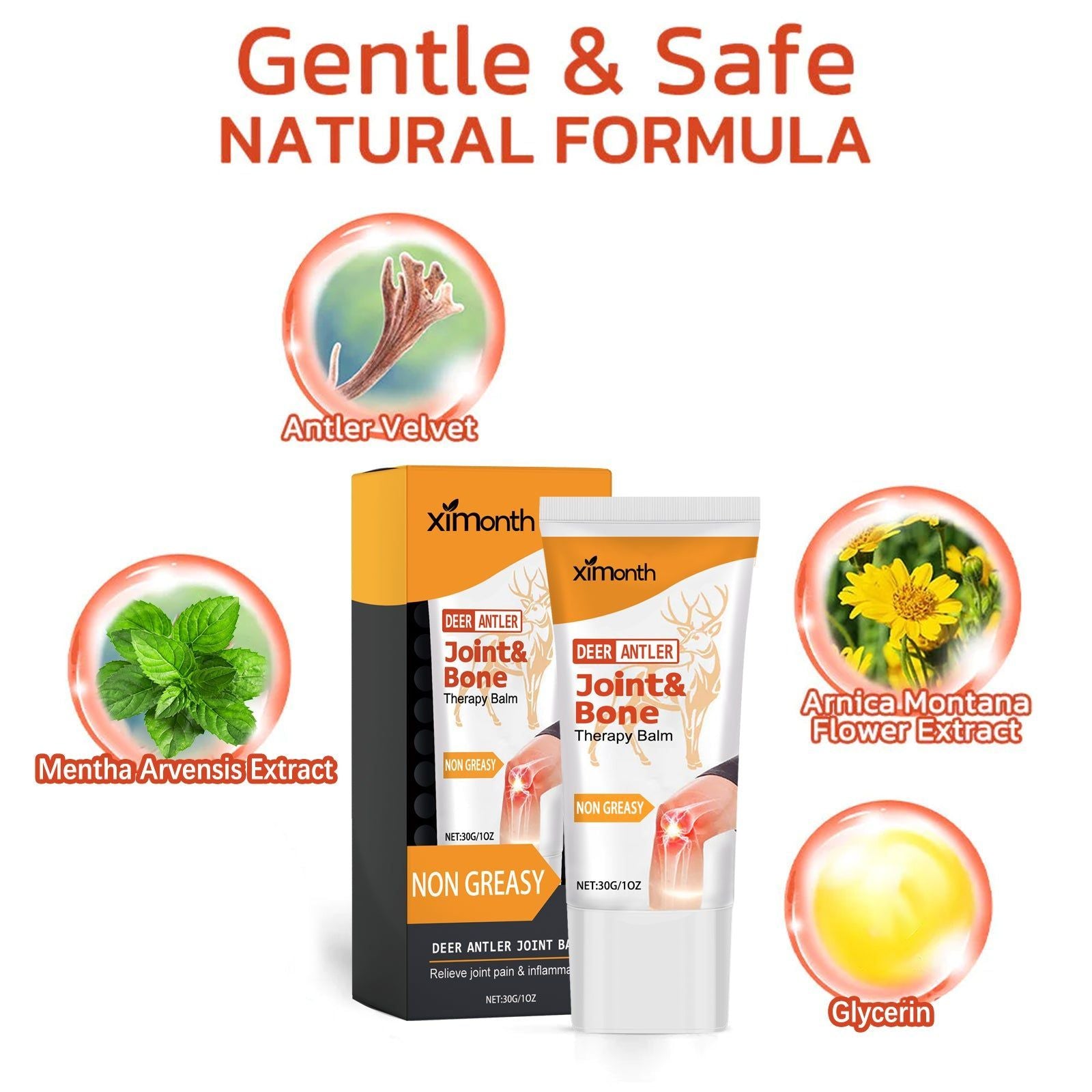 Joint Bone Therapy Balm, Relieve Body Soreness, Arthritis Pain Relief, Fast-Acting, Natural Joint Care ,30g
