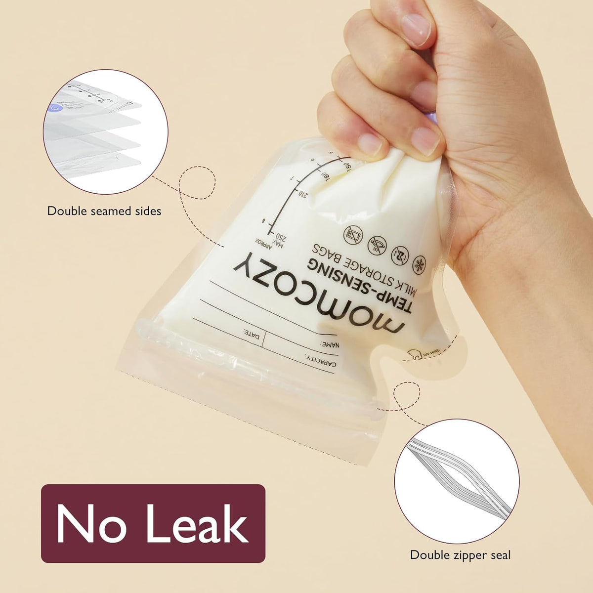 Momcozy Spout Breastmilk Storage Bags-60 Bag