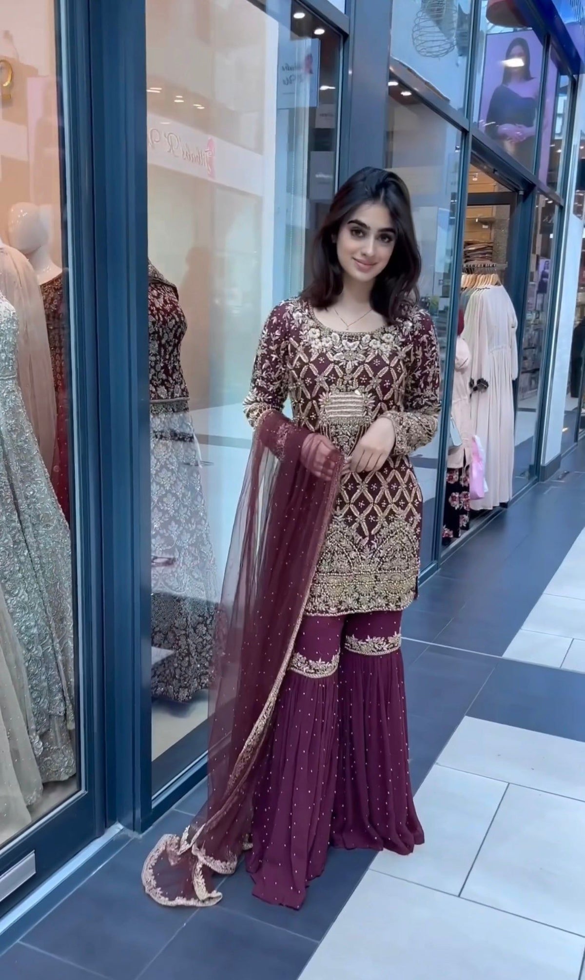 Fab Zone Top Plazzo and Dupatta Set for Designer Party Wear Look