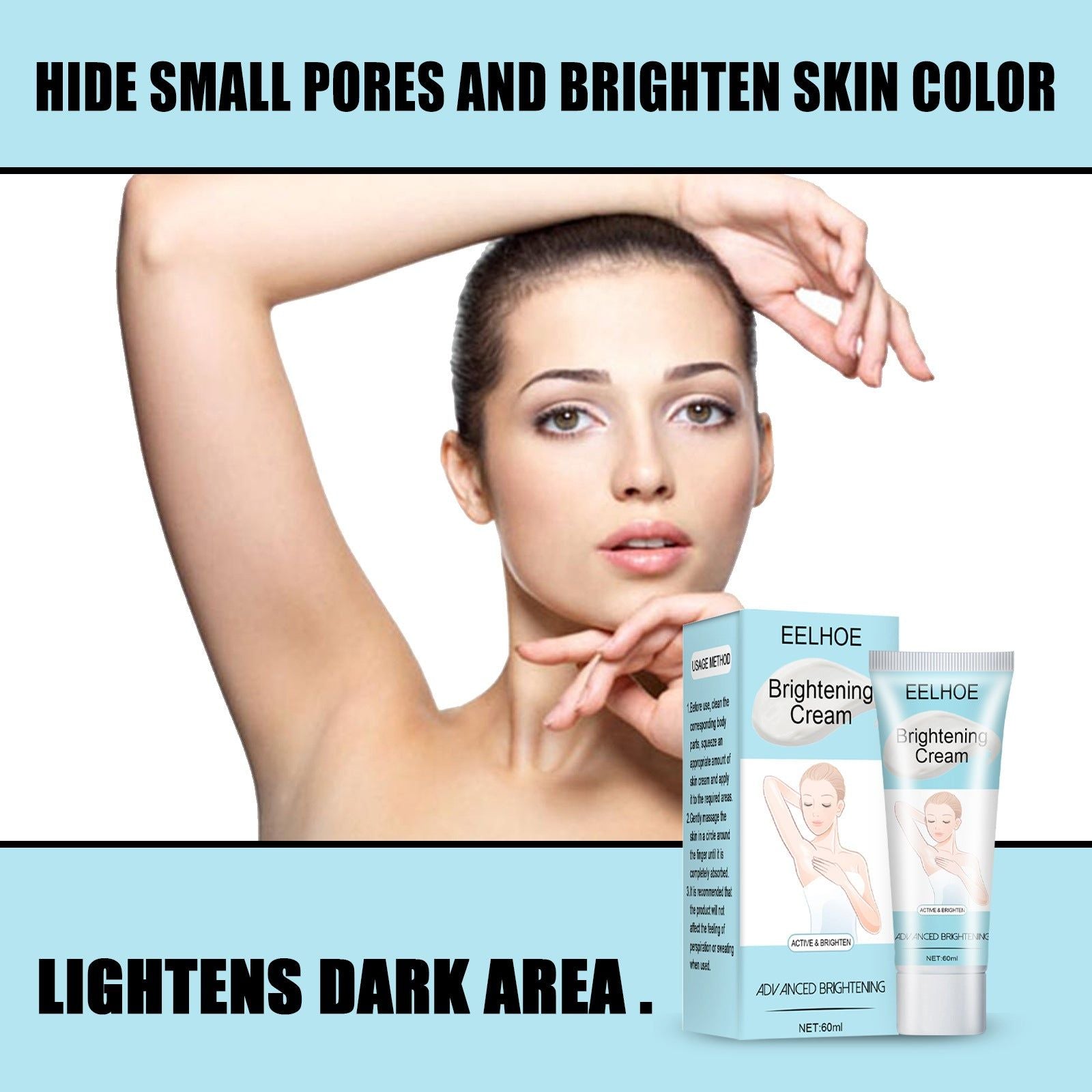 Brightening Underarm Beauty Cream, Moisturizing, Skin Tone Lightening, Fast Results ,60ml