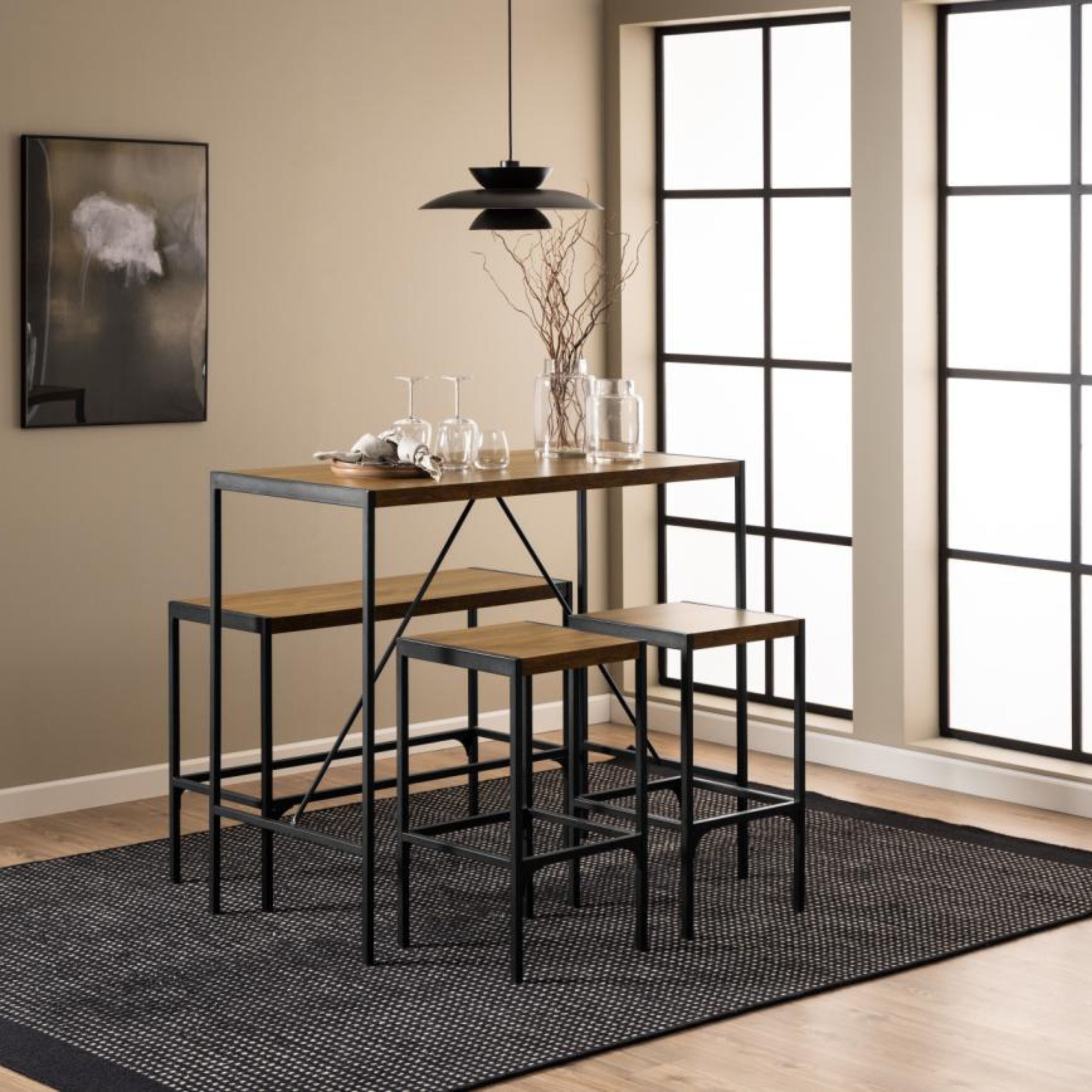 طقم طاولة بار مستطيلة من جزر البهاما