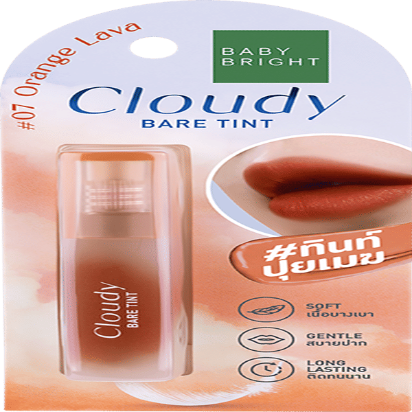 CLOUDY BARE TINT 2.6G BABY BRIGHT (M) #07 ORANGE LAVA