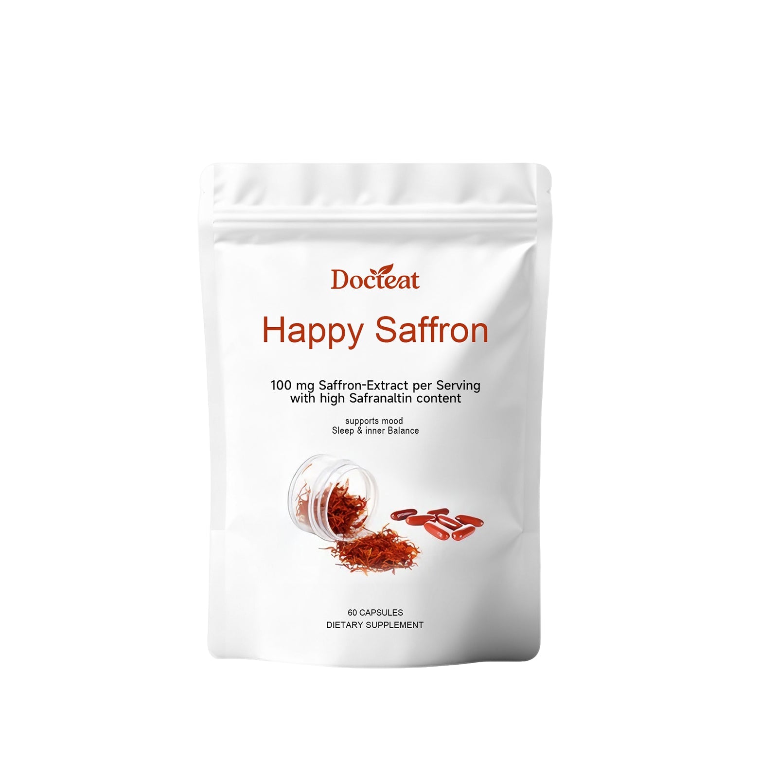 Boost Your Body Care with Saffron Capsules, Enhance Sleep, Mood & Energy ,60 capsules