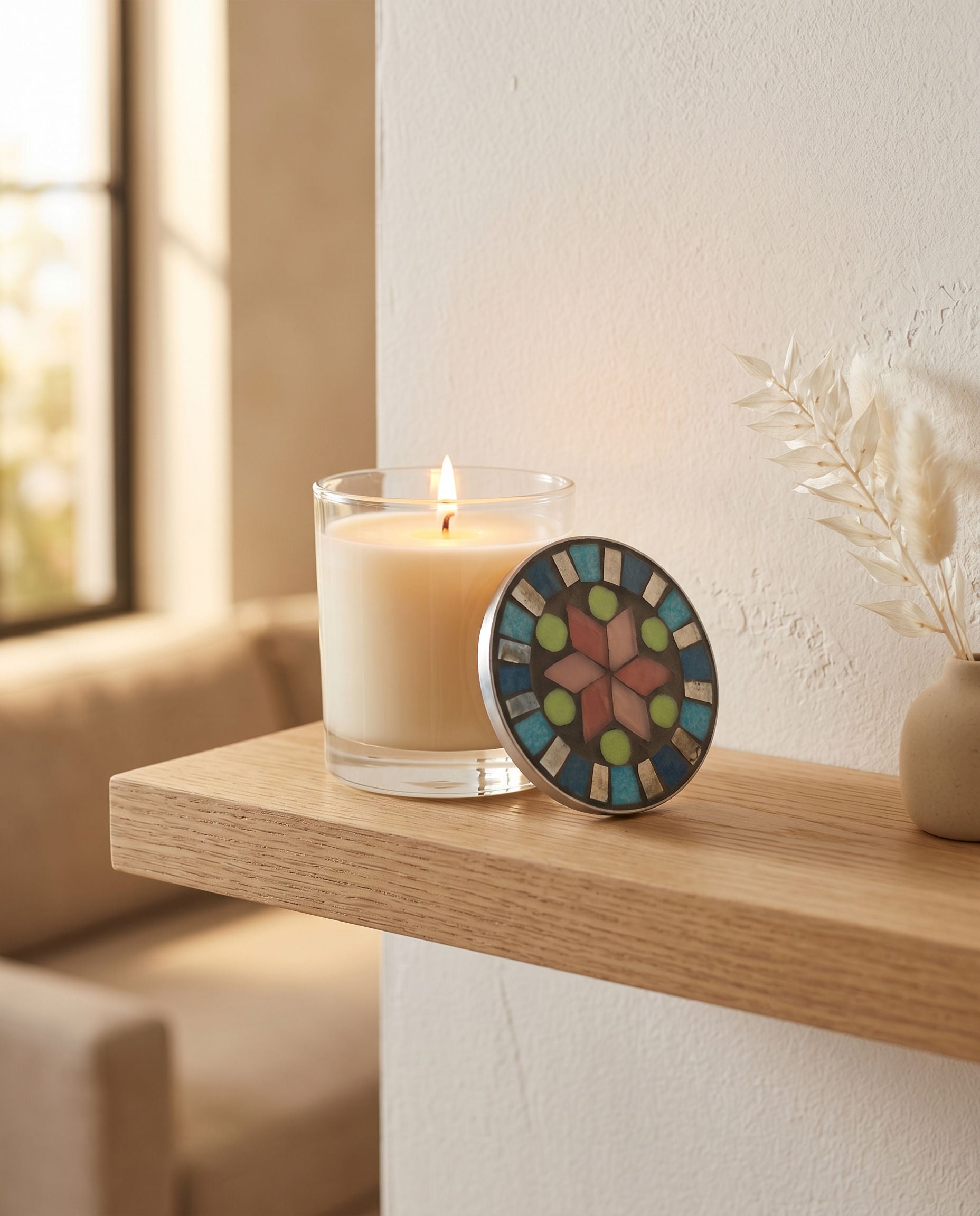 Dana Adada Glass Scented Mosaic Candle