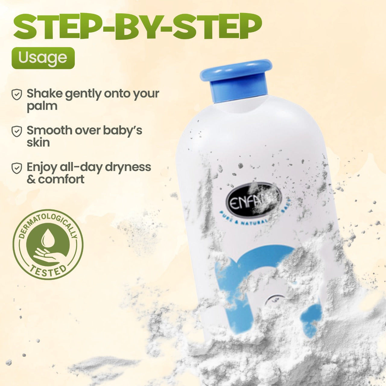 ENFANT Organic Baby Powder Natural Care