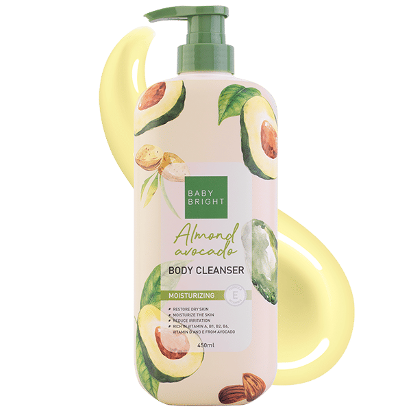 منظف الجسم باللوز والأفوكادو 450 مل بيبي برايت (ب)