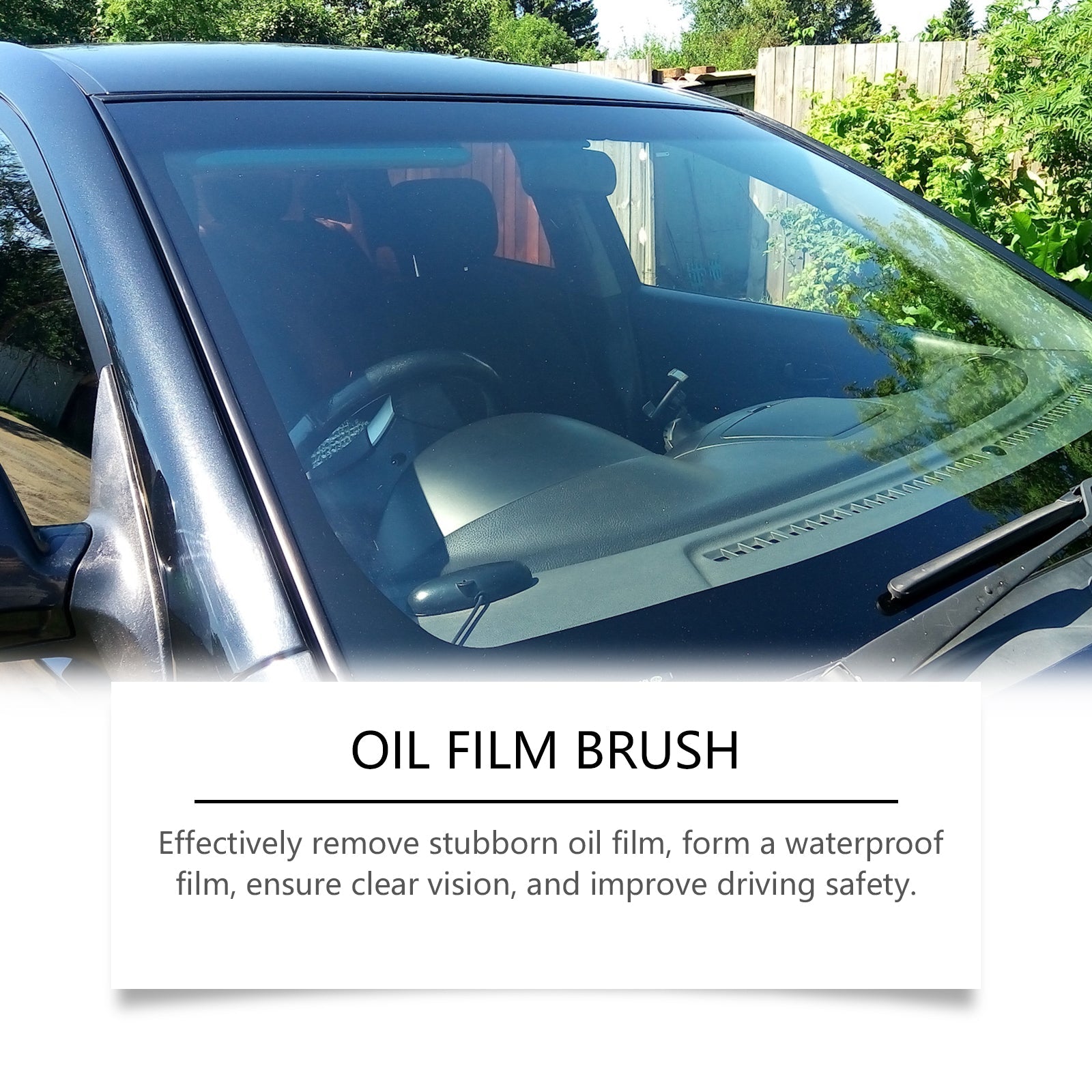 Car Oil Film Cleaner, Decontamination, Waterproofing, Rainproof Glass Brush ,120ml