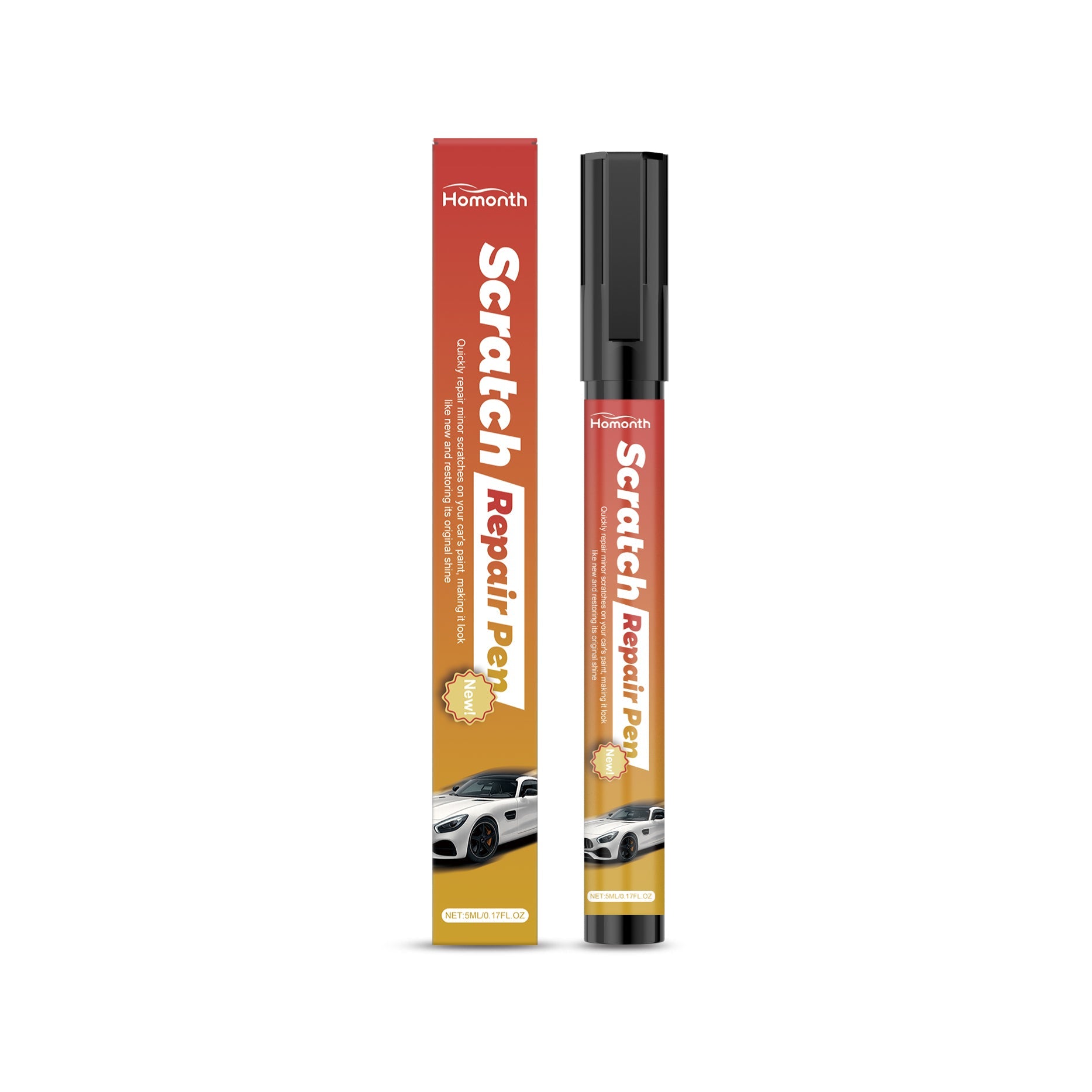 Car Scratch Care Pen, Quick Repair, Surface Touch-Up, Easy to Use, Durable, Auto Paint Fix ,5ml