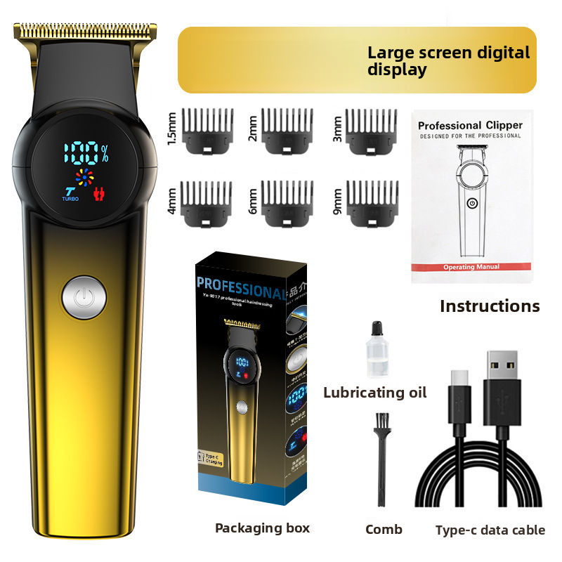 USB Type-C Hair Clipper with 6 Combs