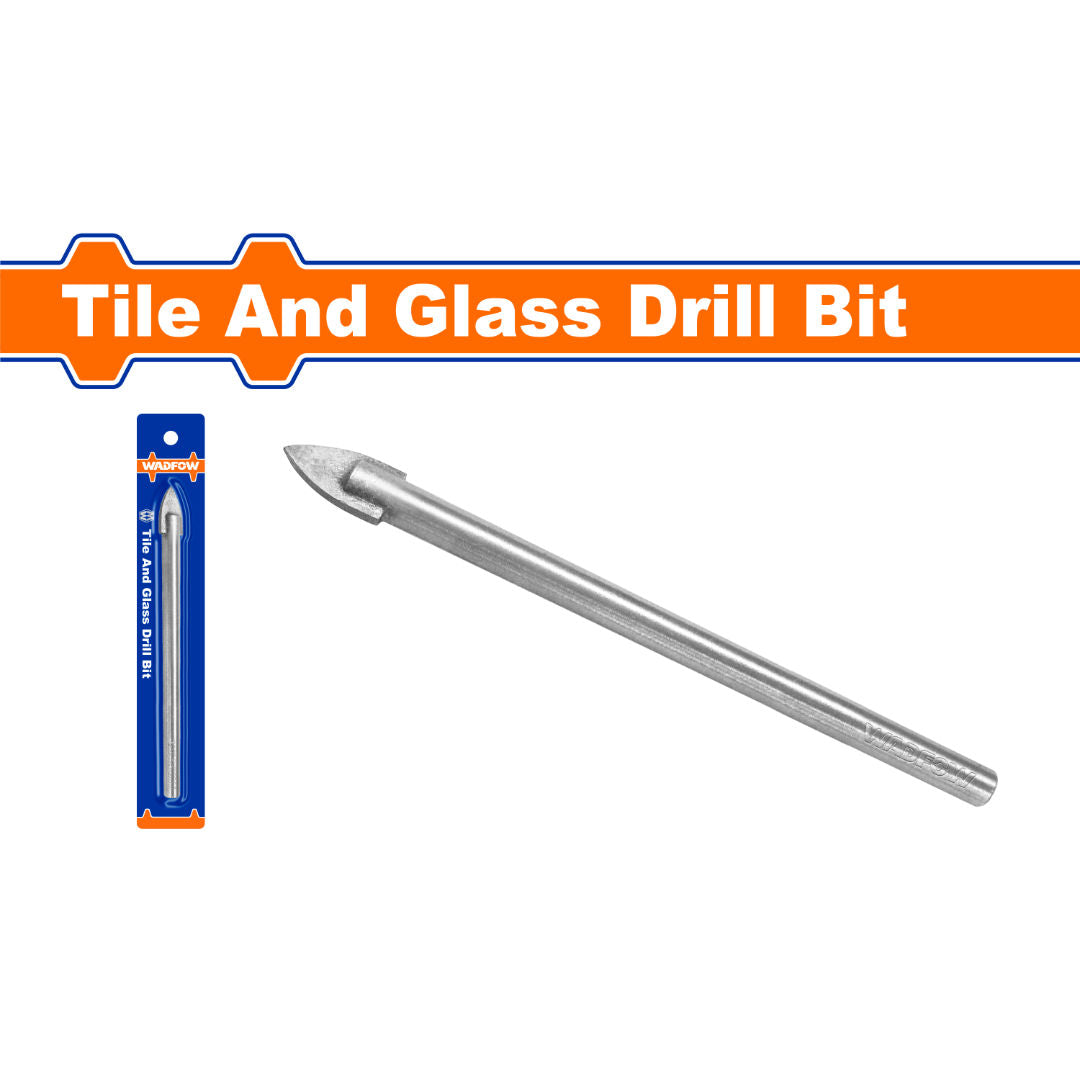 WADFOW Tile & Glass Drill Bit, TCT Tip, Chrome-Vanadium Steel