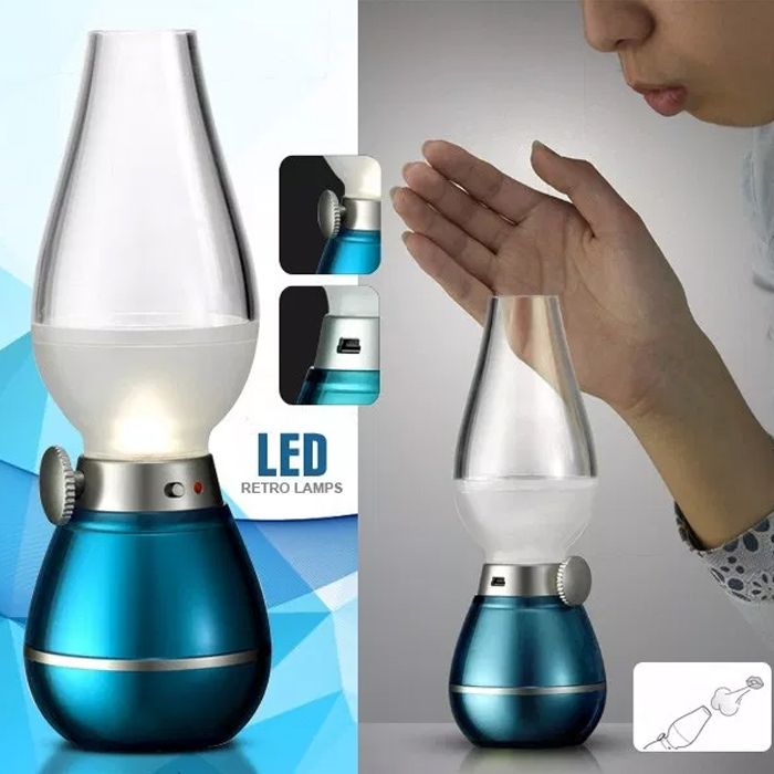 GE Nightlight LED Retro Lamp 0.4W with LED Adjustable Blowing Control Sensor, Assorted