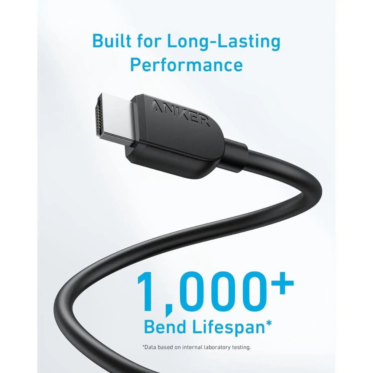 Anker 8K HDMI 2.1 Cable 6ft Black, A8742H11