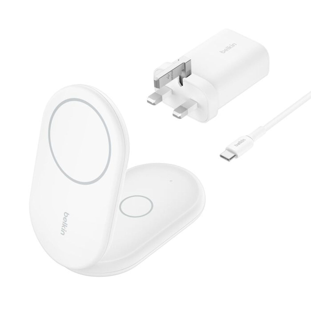 Belkin Boost Charge™ 2 in 1 Foldable Qi2 Wireless Charger, 15W