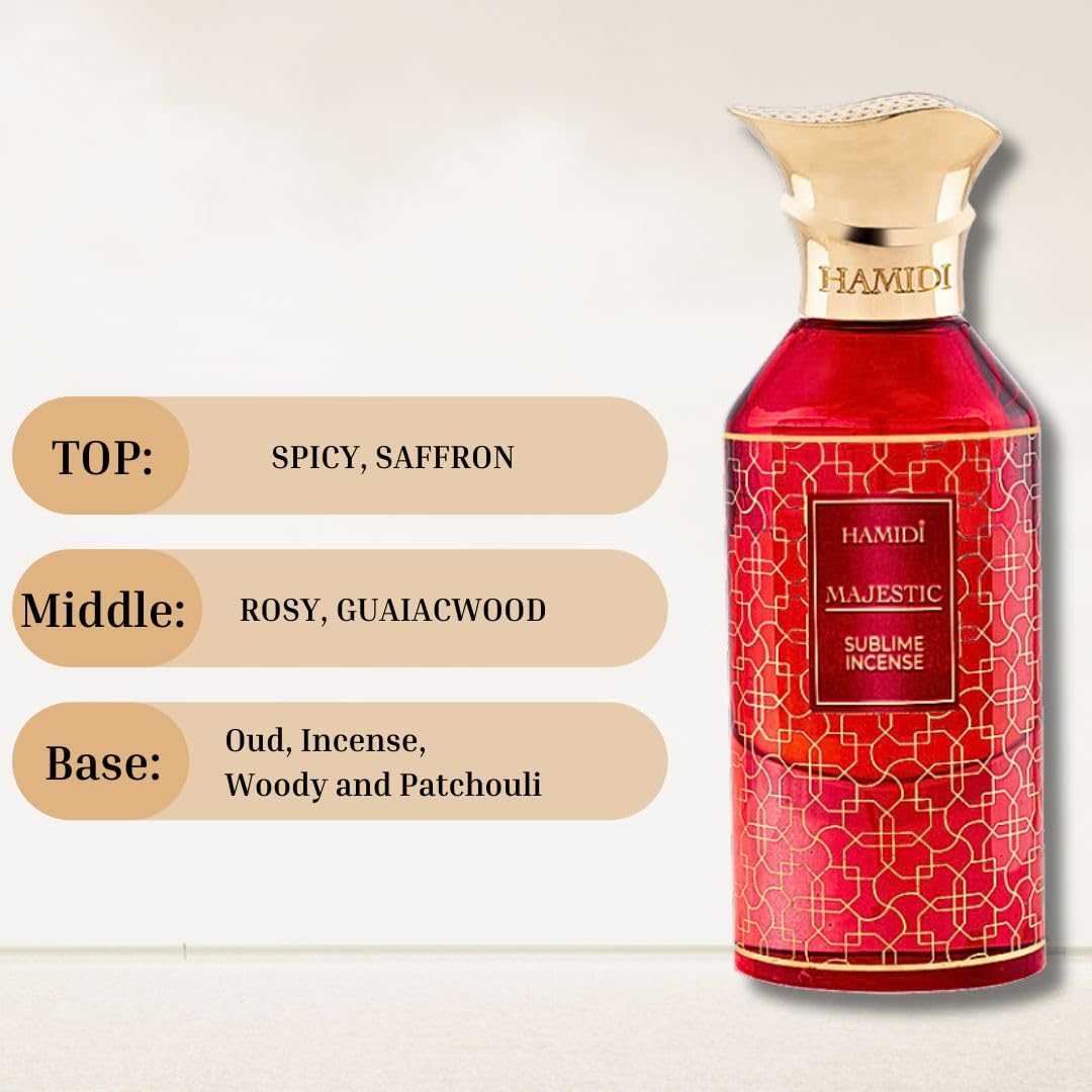 Hamidi Majestic Sublime Incense Eau de Parfum, 85ml
