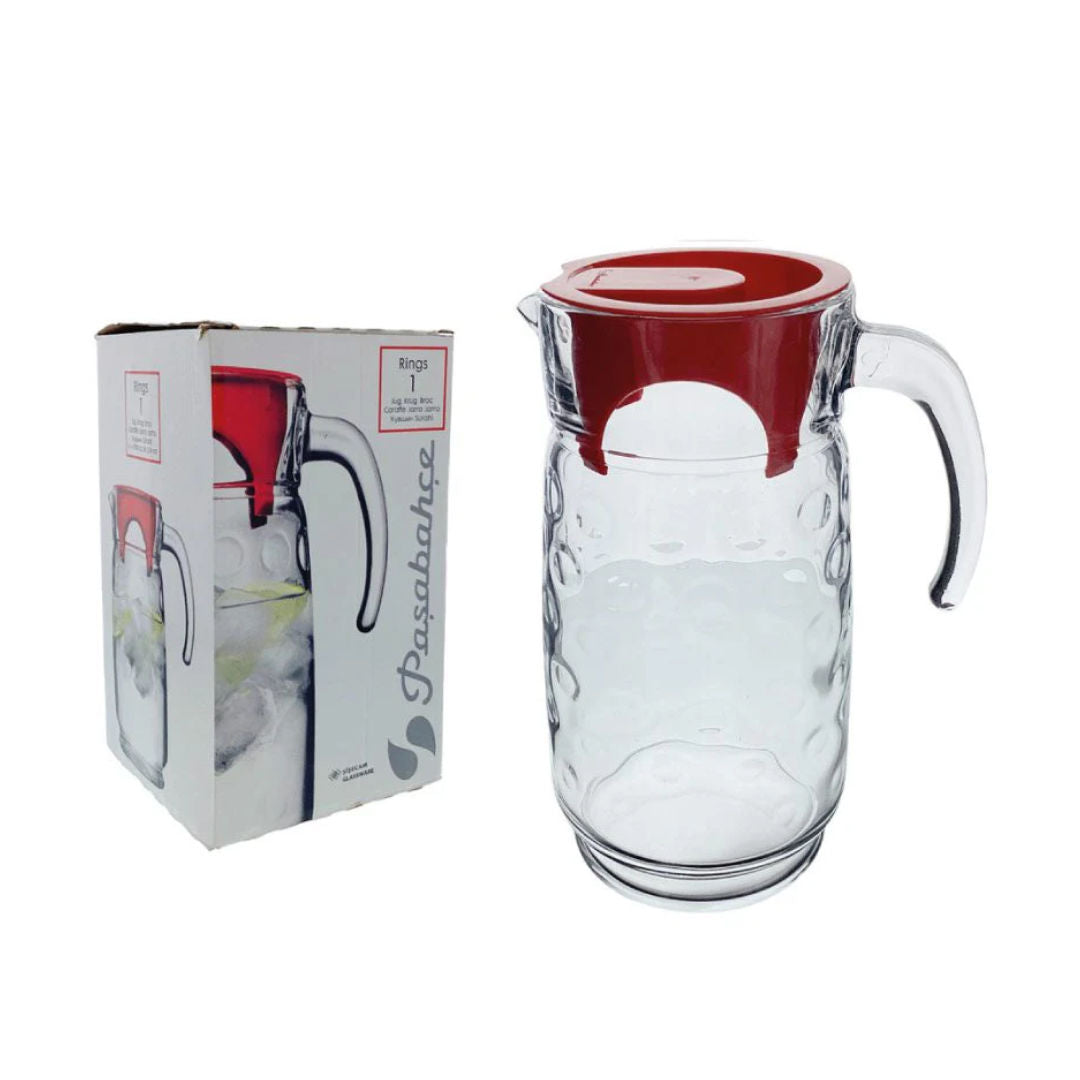 Pasabahce Jug With Red Cover