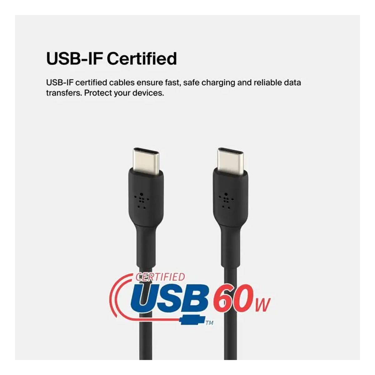 Belkin CAB003BT1MBK Boost Charge 1M USB-C to USB-C Cable