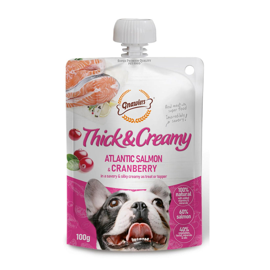 Thick & Creamy Dog Treat, 100 G Natural Pet Food Topper, Lickable Dog Treats, 100% Natural, All Life Stages