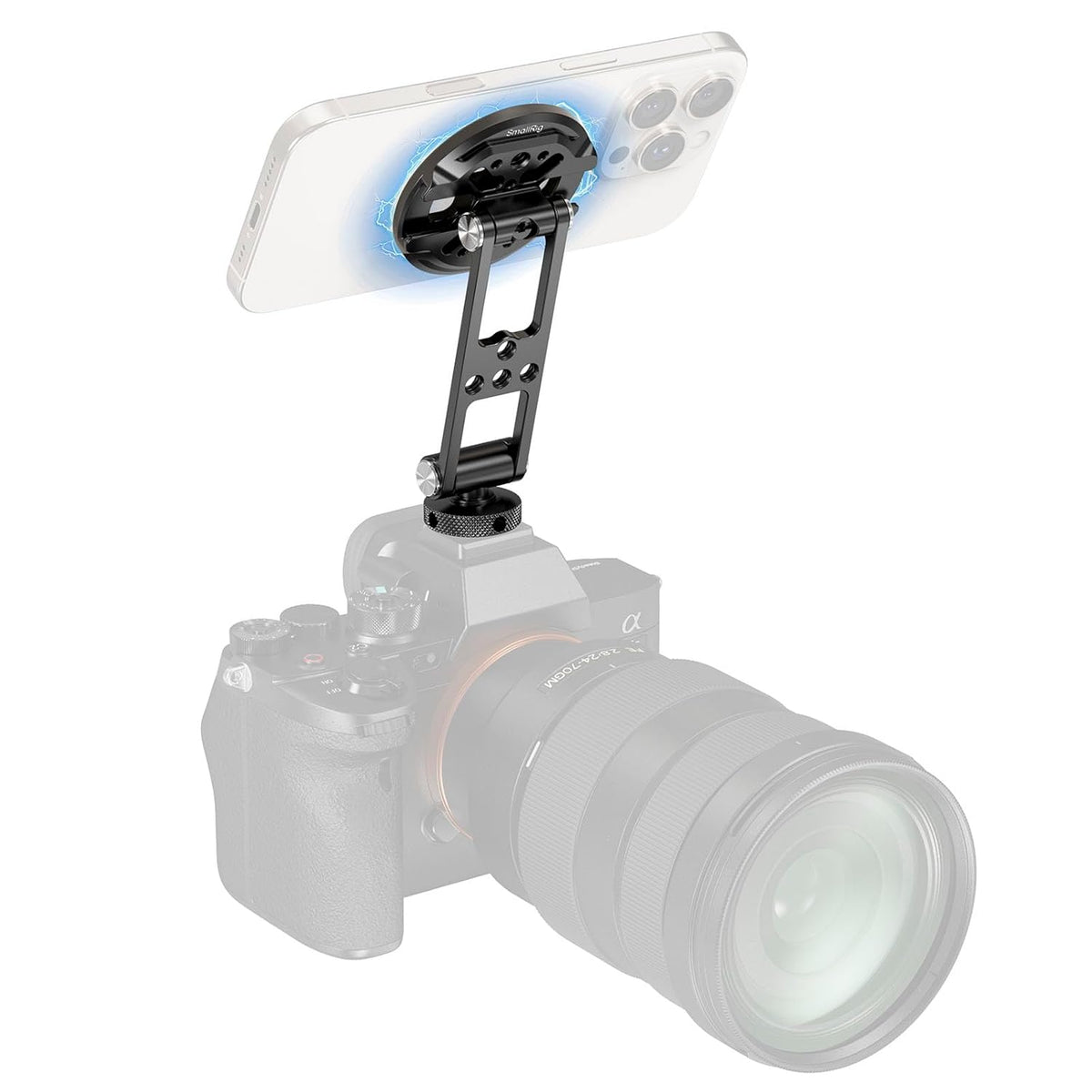 SmallRig Adjustable Smartphone Holder Clamp with Integrated Cold Shoe Mount