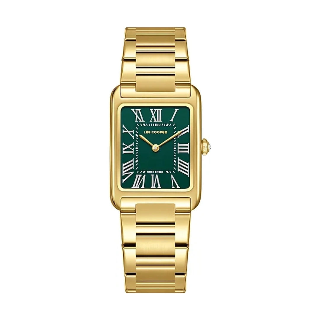 Lee Cooper Women Analog Dark Green Dial Watch, LC08083.150