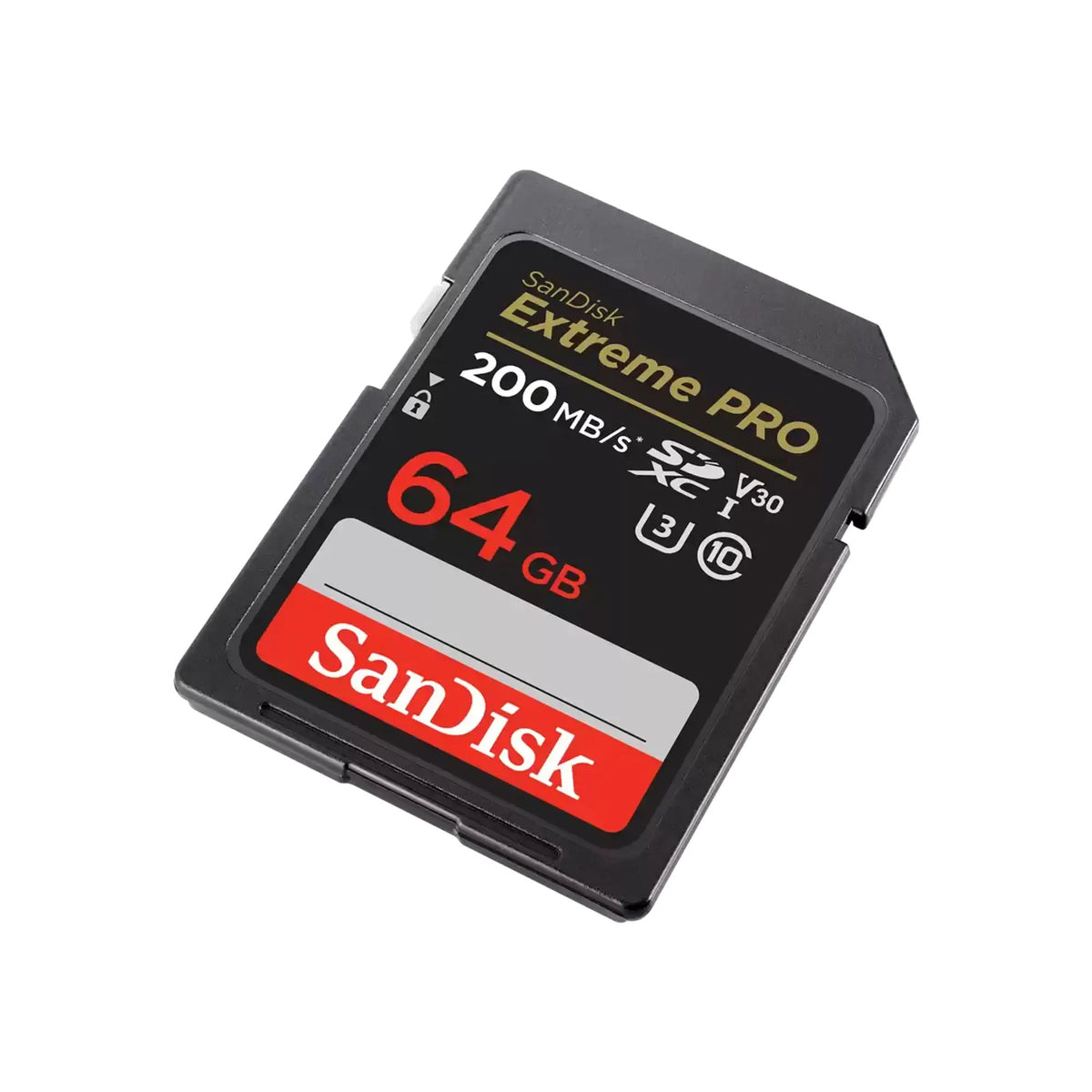 SanDisk Extreme PRO 64GB SDXC UHS-I Memory Card, Up to 200MB/s Read, V30, U3, SDSDXXU-064G-GN4IN