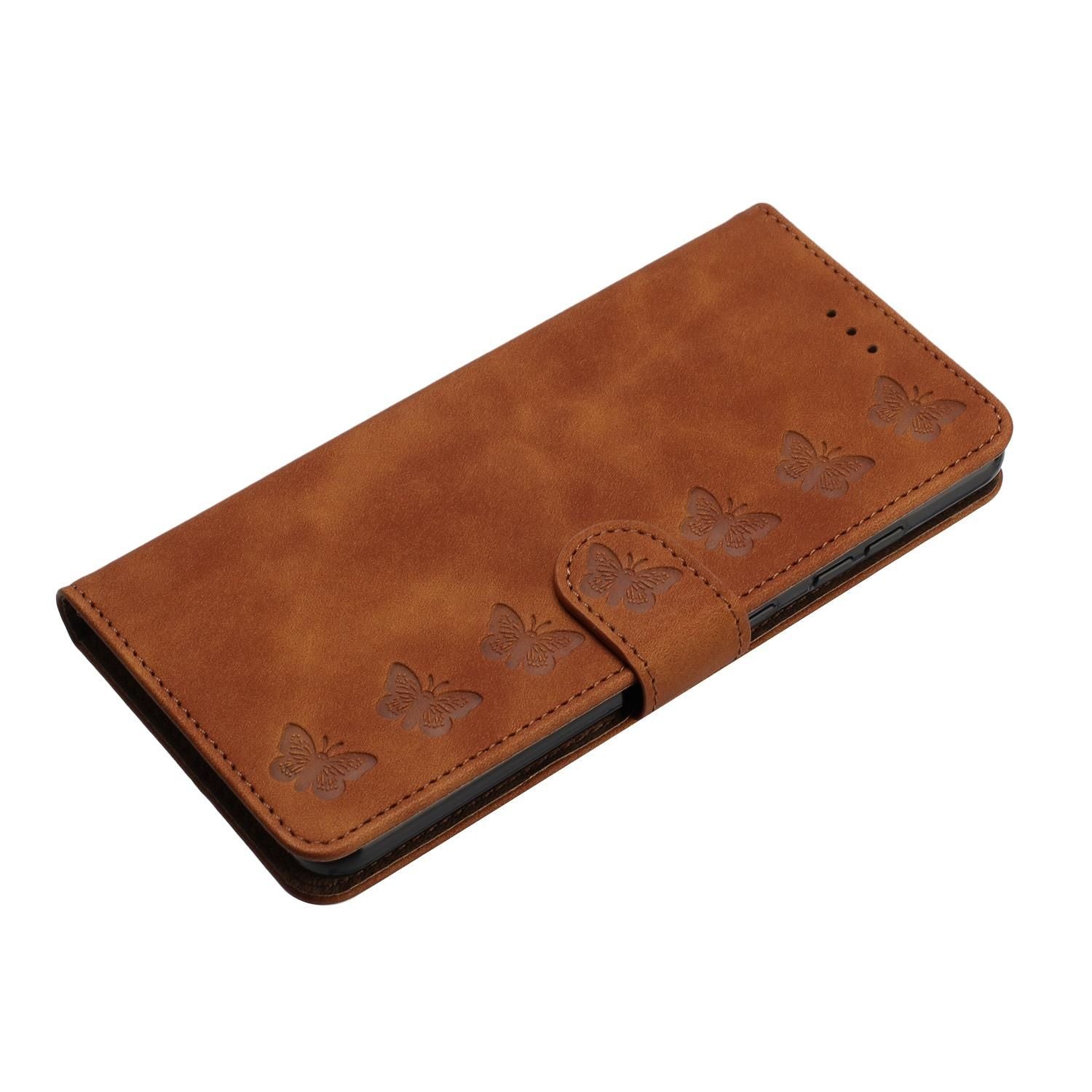 Seven Butterflies Embossed PU Case For Google Pixel 9a