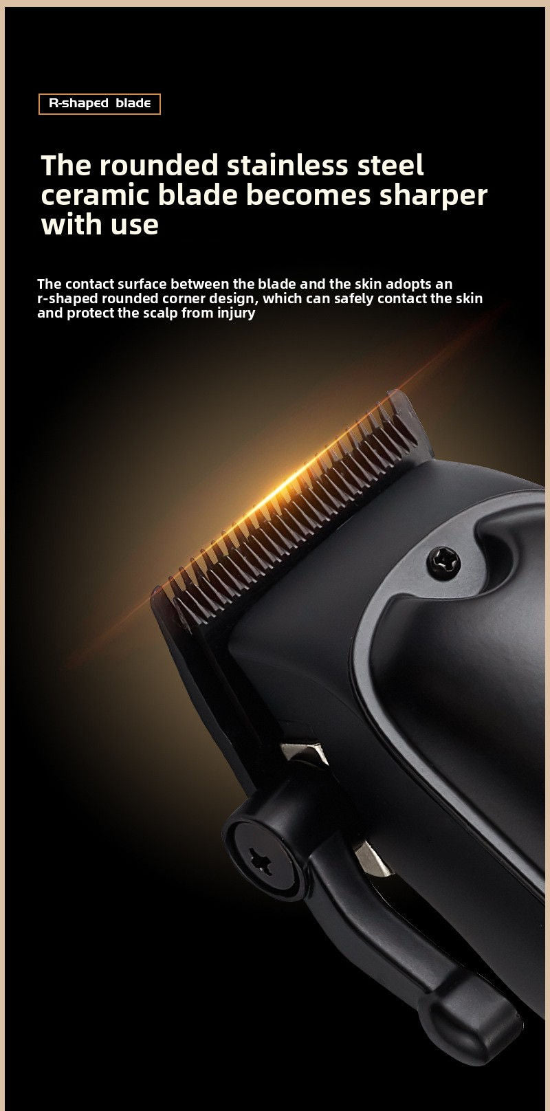 Zinc Alloy Electric Hair Clipper with Ceramic Blades
