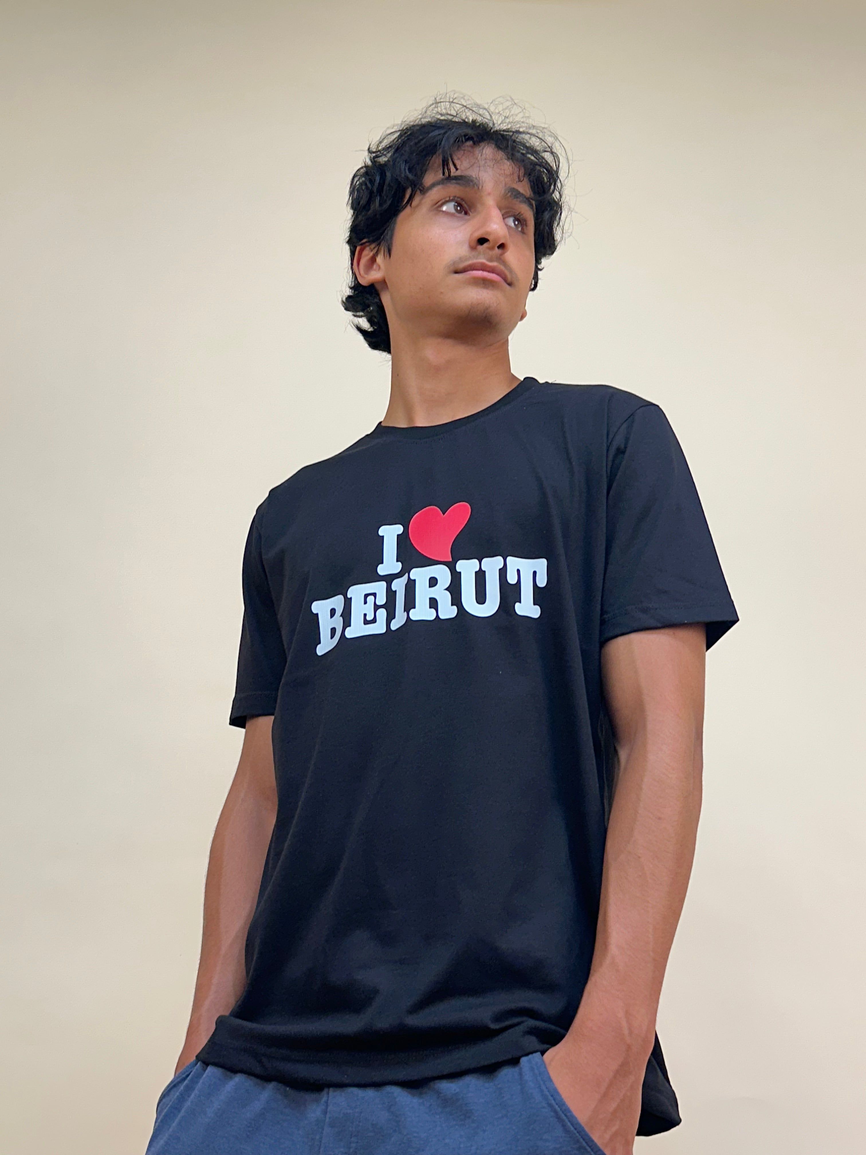INLEB Black "I Love Beirut" Unisex T-Shirt