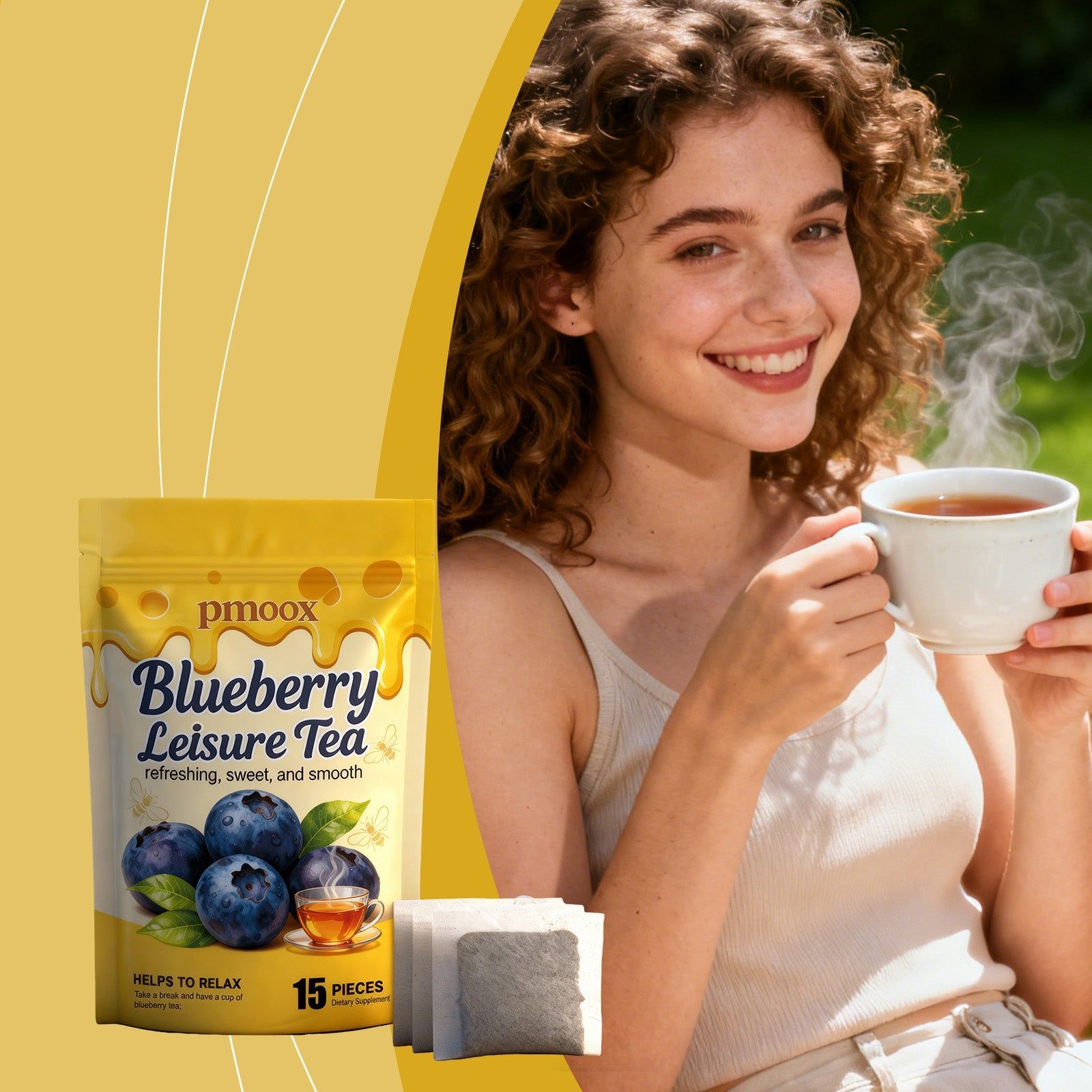 Blueberry Black Tea with Private Label, Oem Customization, Relaxing Body Care ,15pieces