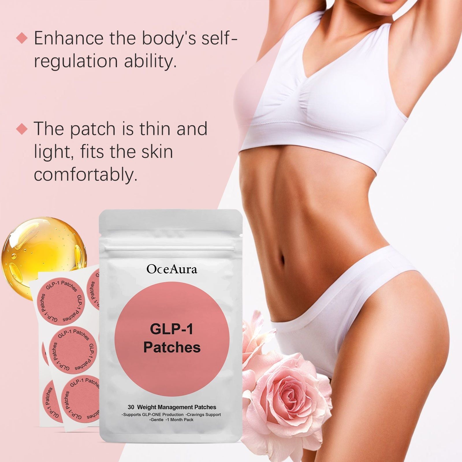 Body Care Patch, Fat Burner, Slimming, Skin Firming, Easy to Use, Weight Loss ,30pcs