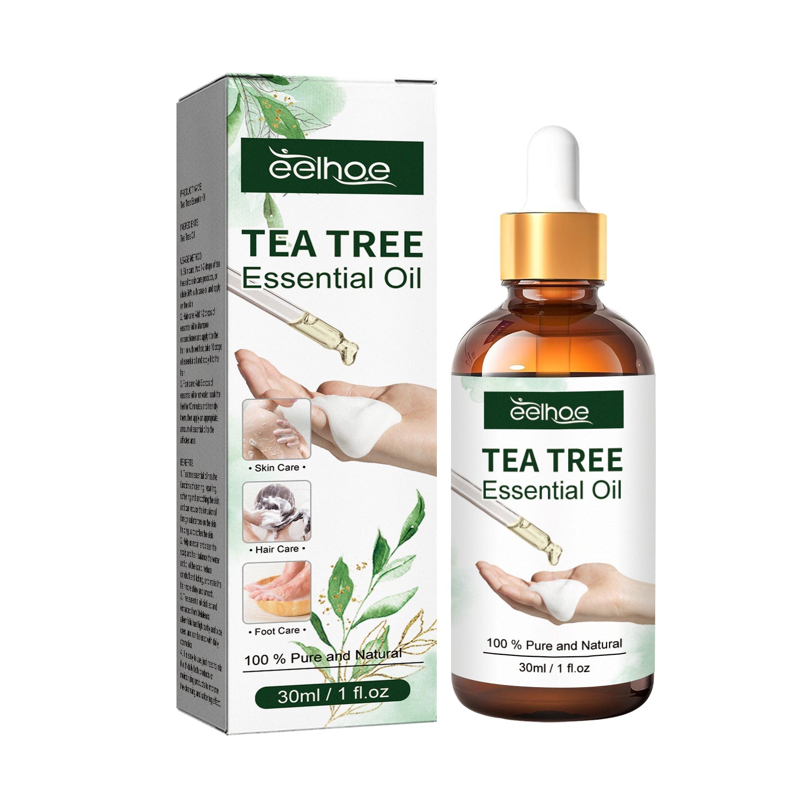Revitalize Hair and Skin with Tea Tree Essential Oil, Natural Moisturizer ,30ml
