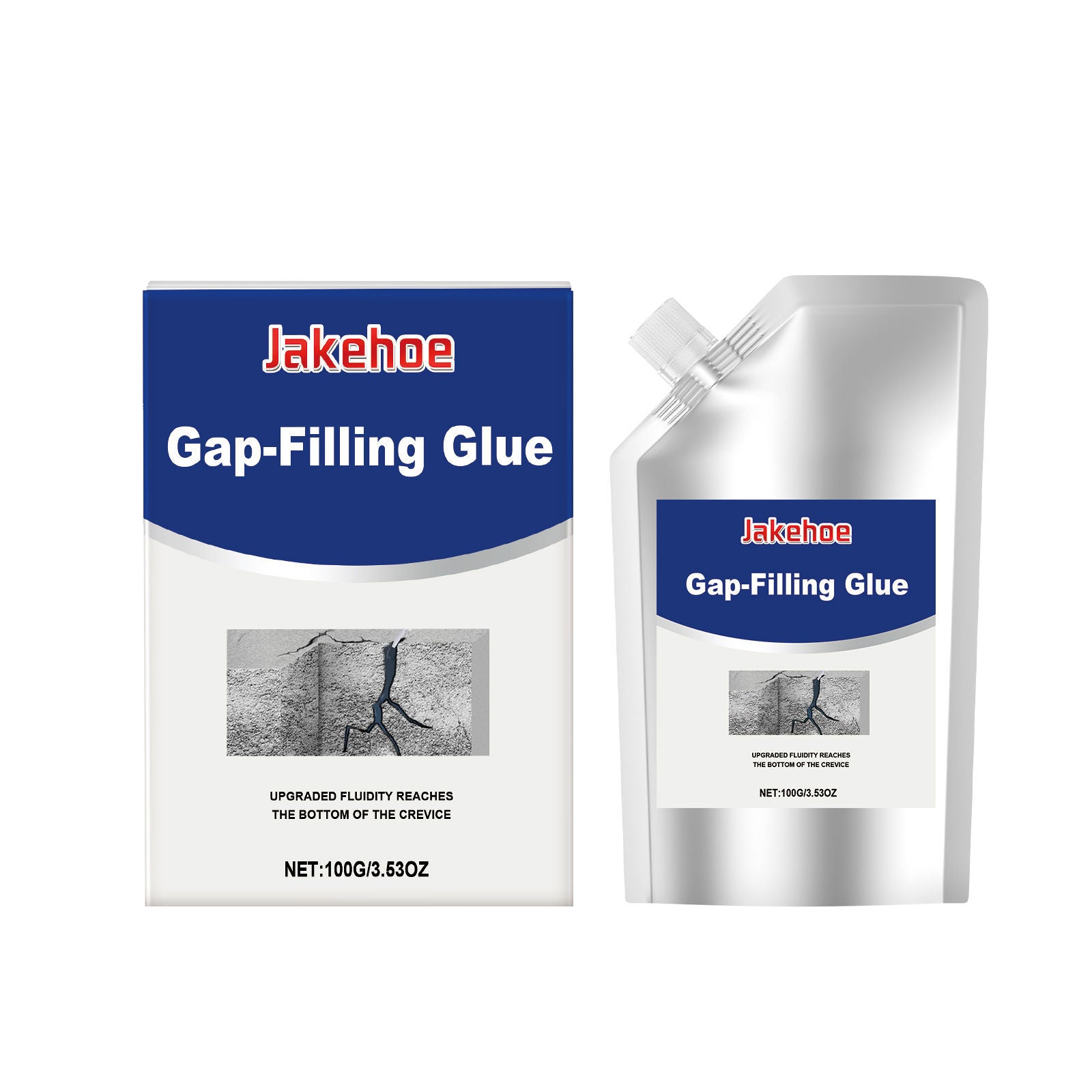 Anti-Crack Caulk, Waterproof Glue Repair for Leak & Crack Fix, Invisible Sealant ,100g