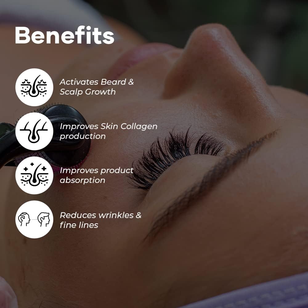 GHC Saturn بكرة ديرما فاخرة 540 إبرة تيتانيوم 0.5 مم