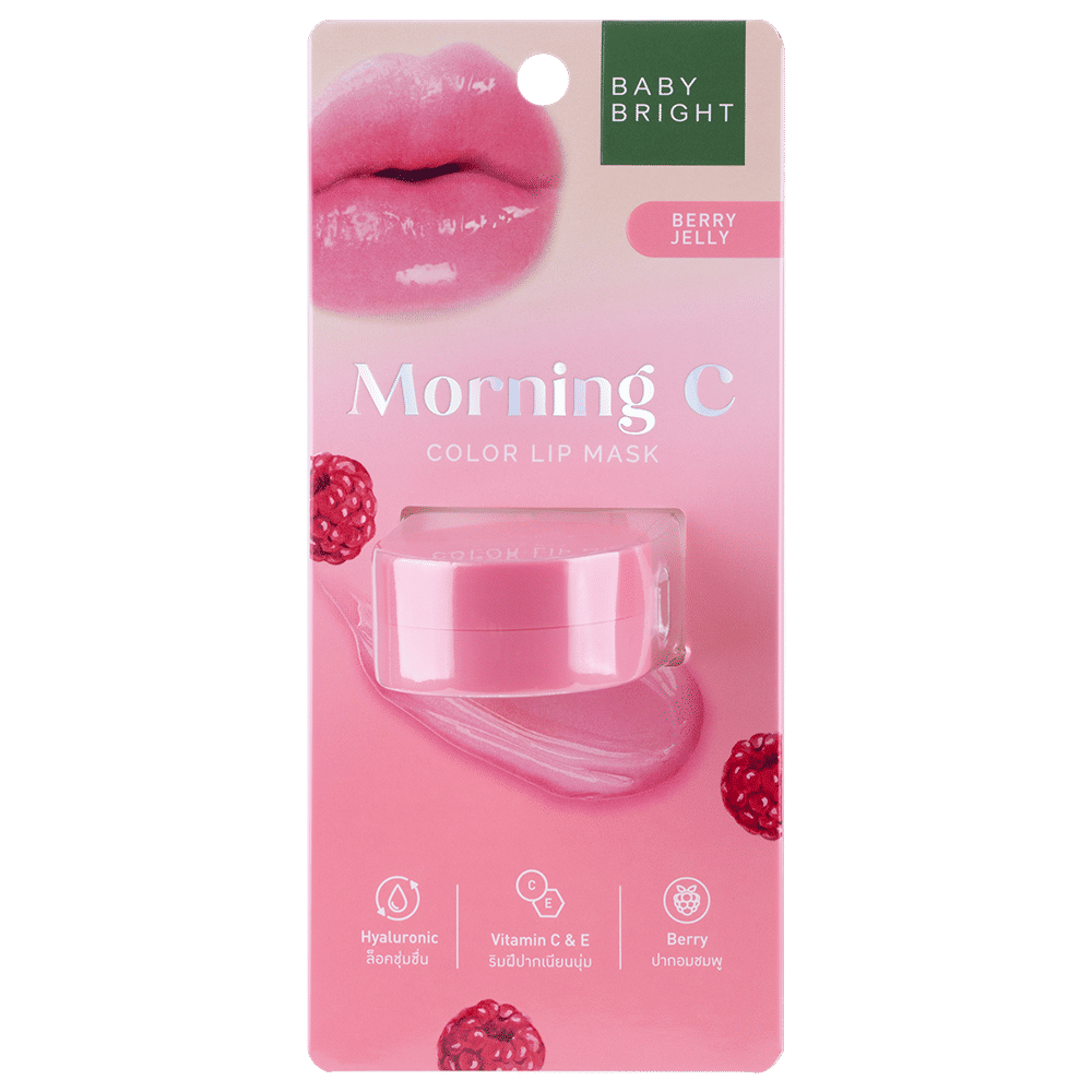 قناع الشفاه Morning C Color Lip Mask 3.8g Baby Bright (M) Berry Jelly